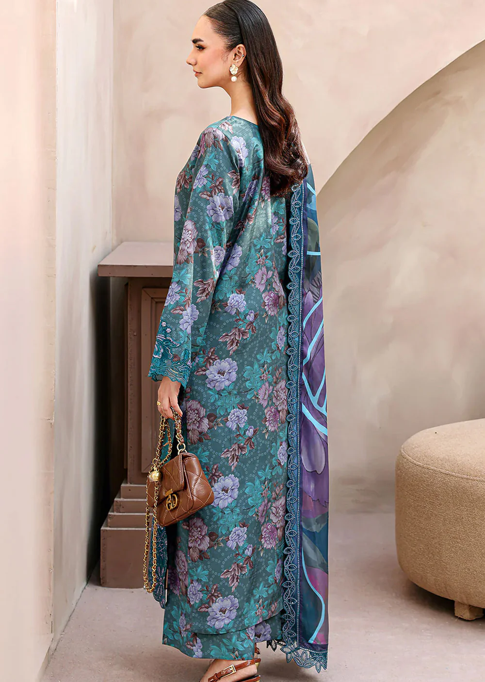 RMSHT-03 - Readymade - Ramsha Naqsh Raw Silk Vol 2 2026 - Image 2