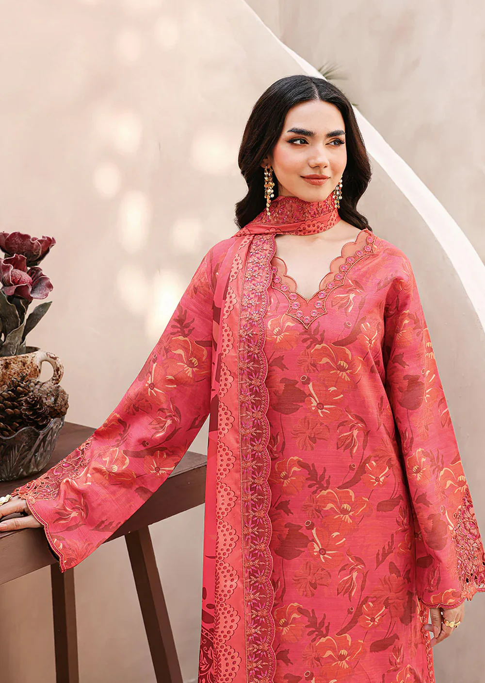 RMSHT-06 - Readymade - Ramsha Naqsh Raw Silk Vol 2 2026 - Image 3