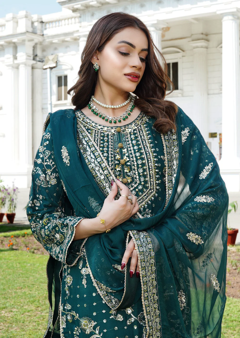 RMW-1559 - Readymade Partywear Chiffon Suit - Image 21