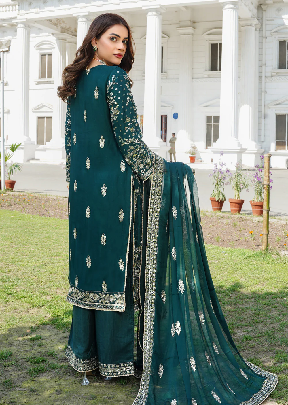 RMW-1559 - Readymade Partywear Chiffon Suit - Image 7