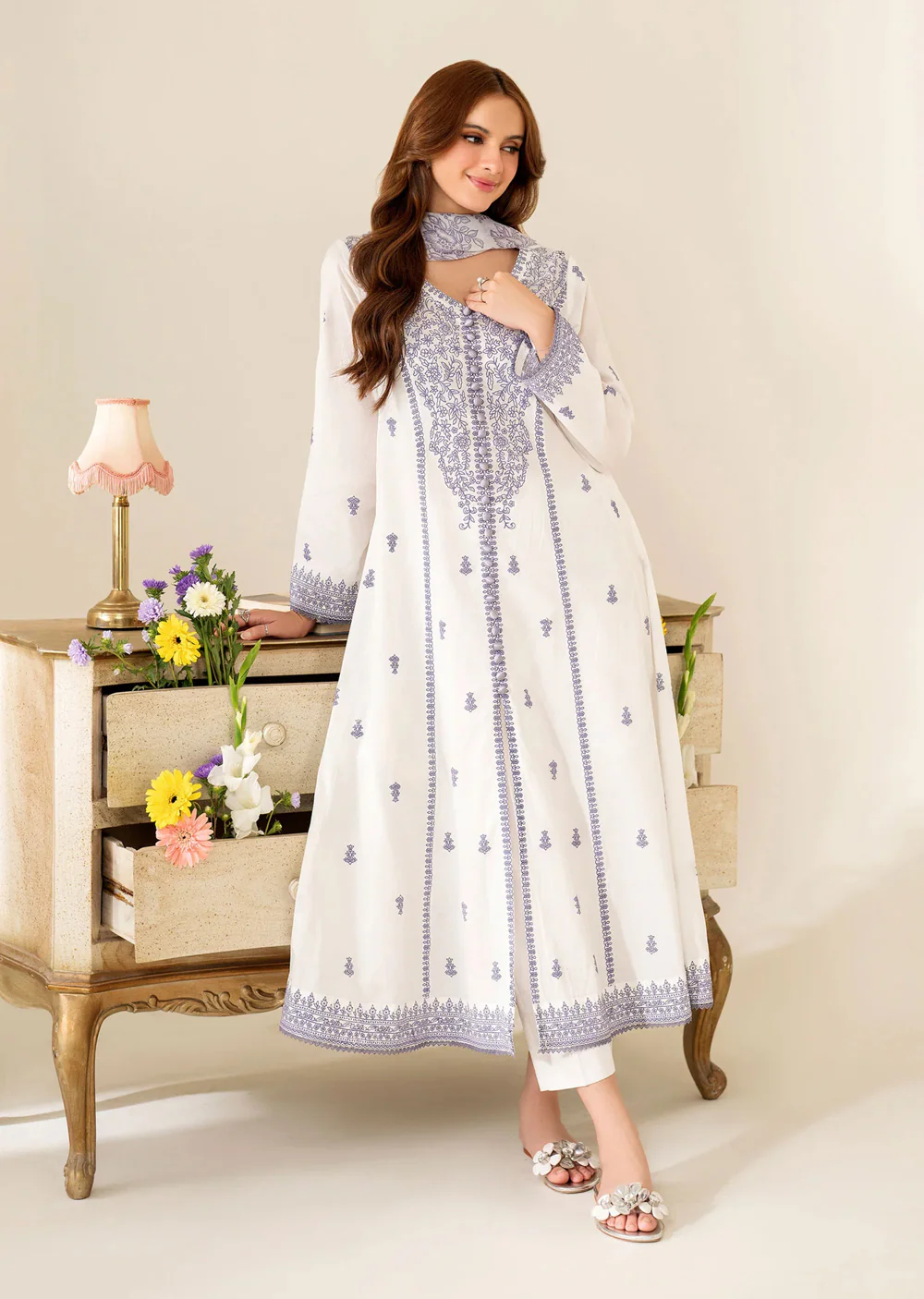 Abeer Garnet - Readymade 3 Piece