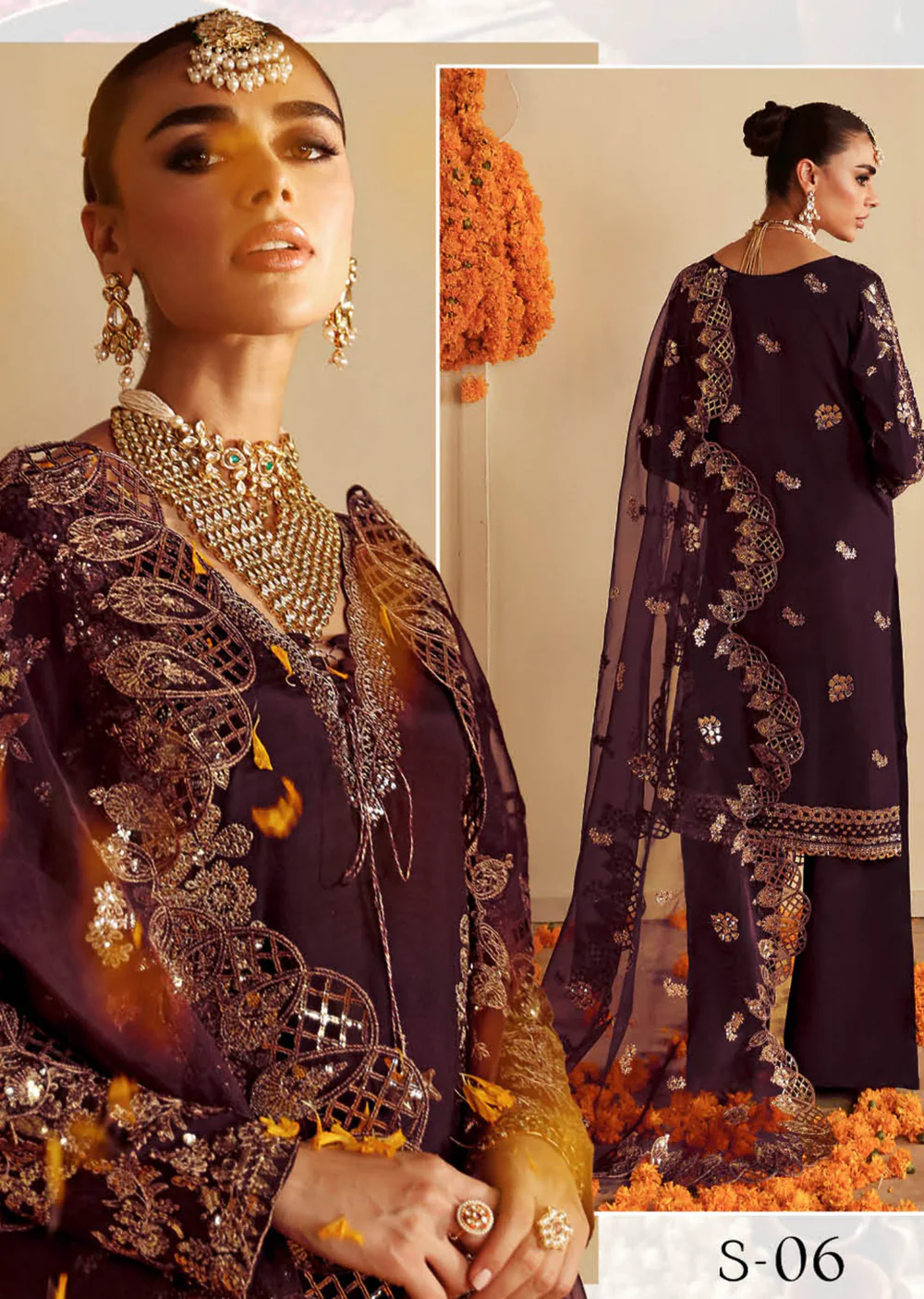 S-06-R - Khushbu - Readymade - Shagna Premium Raw Silk 2024 - Image 2