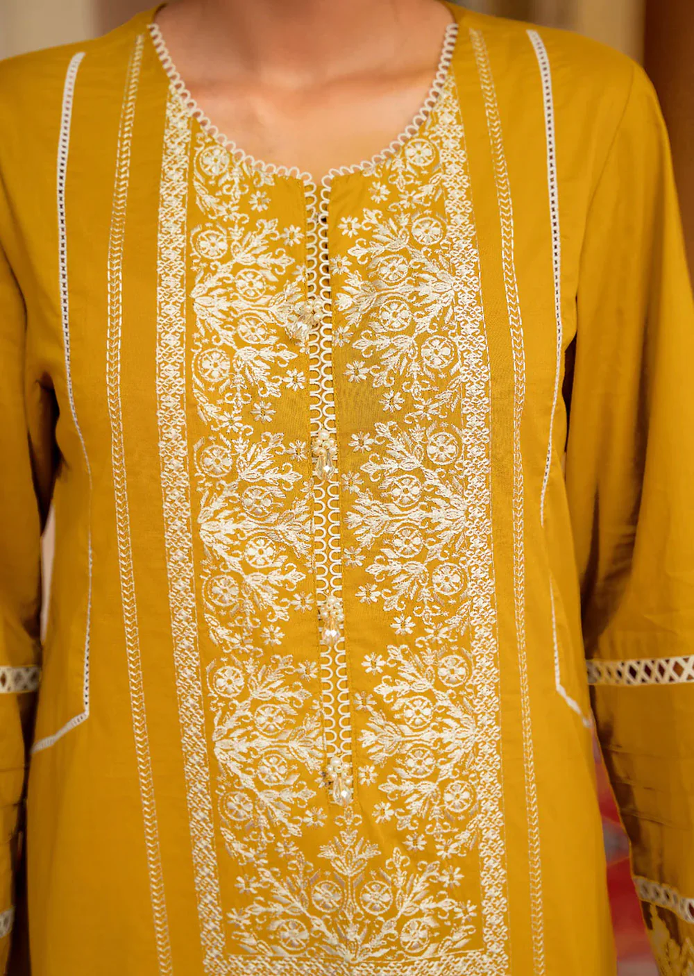 Saffron Readymade 3 Piece Cotton Lawn Suit - Image 2