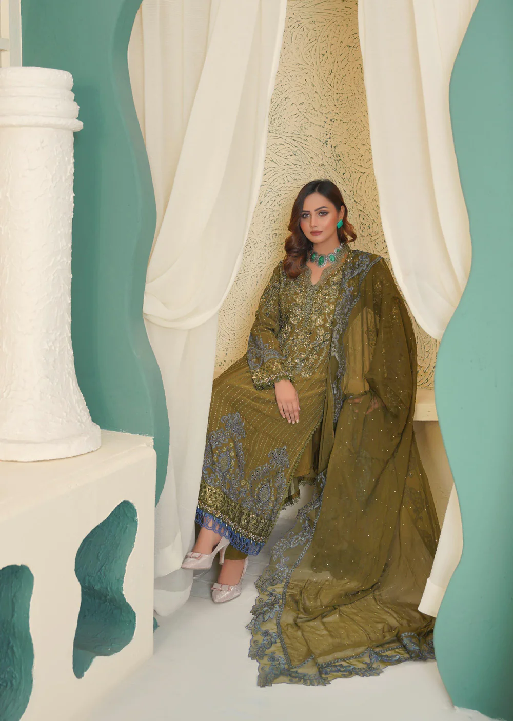 SAJN-02 Readymade - Sajni Organza Net Collection 2025 - Image 7