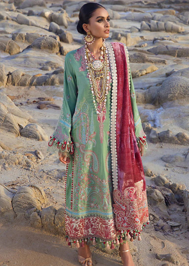 SD-02-B - Unstitched - Teri Qasam Luxury Shawl Collection by Sana Safinaz