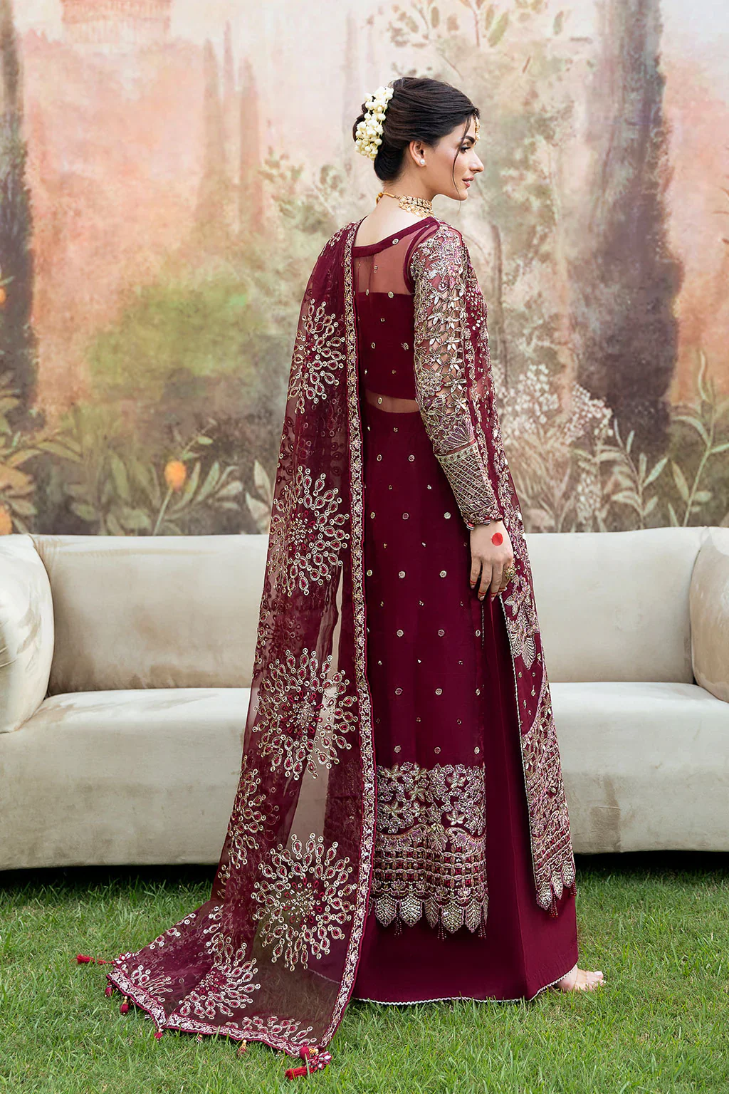 SF-07-AMANAT Readymade - Mehfil by Shagna Ramsha Luxury Chiffon Collection 2025 - Image 3