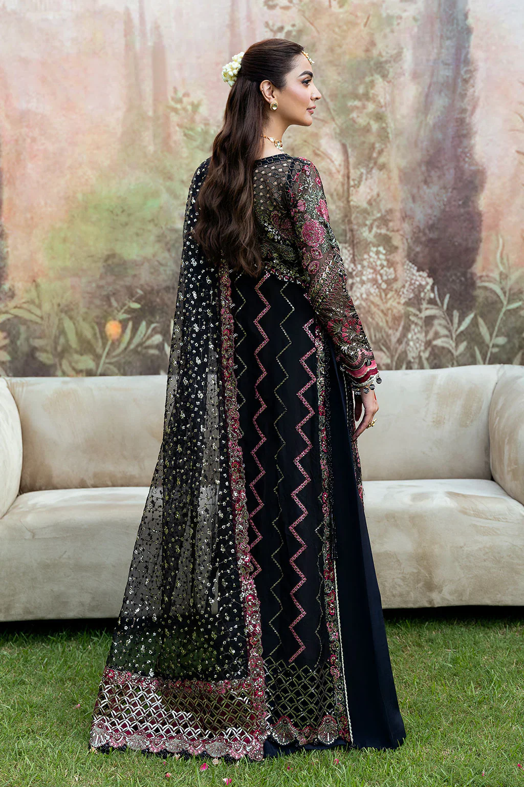 SF-08-KAJAL Readymade - Mehfil by Shagna Ramsha Luxury Chiffon Collection 2025 - Image 3