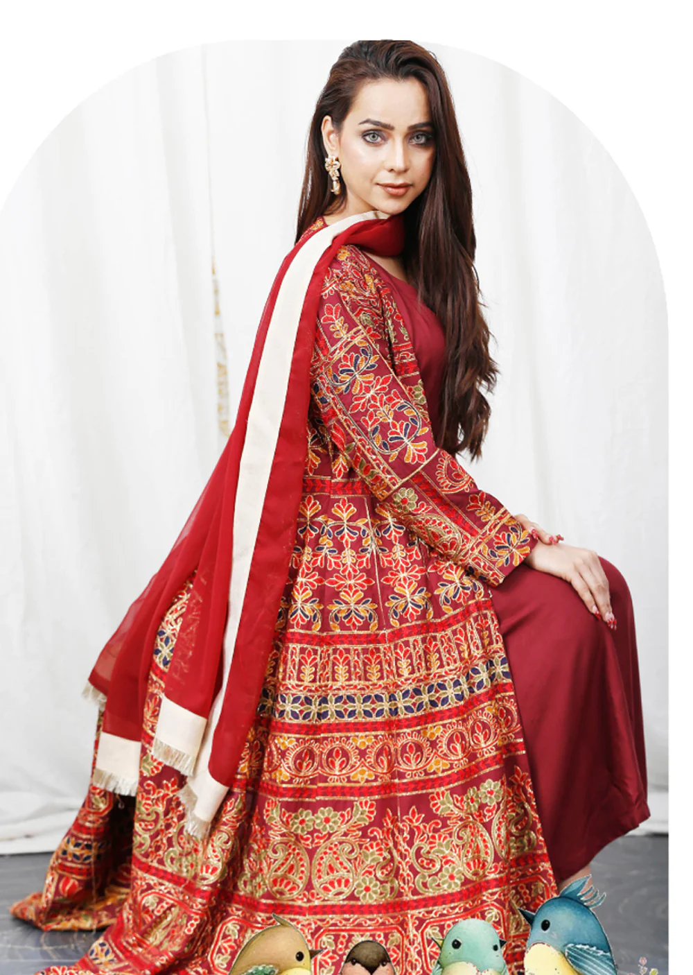 SFSH-02 - Readymade - Eid Ke Rang Mother & Daughter by Sofia Khas 2025 - Image 22