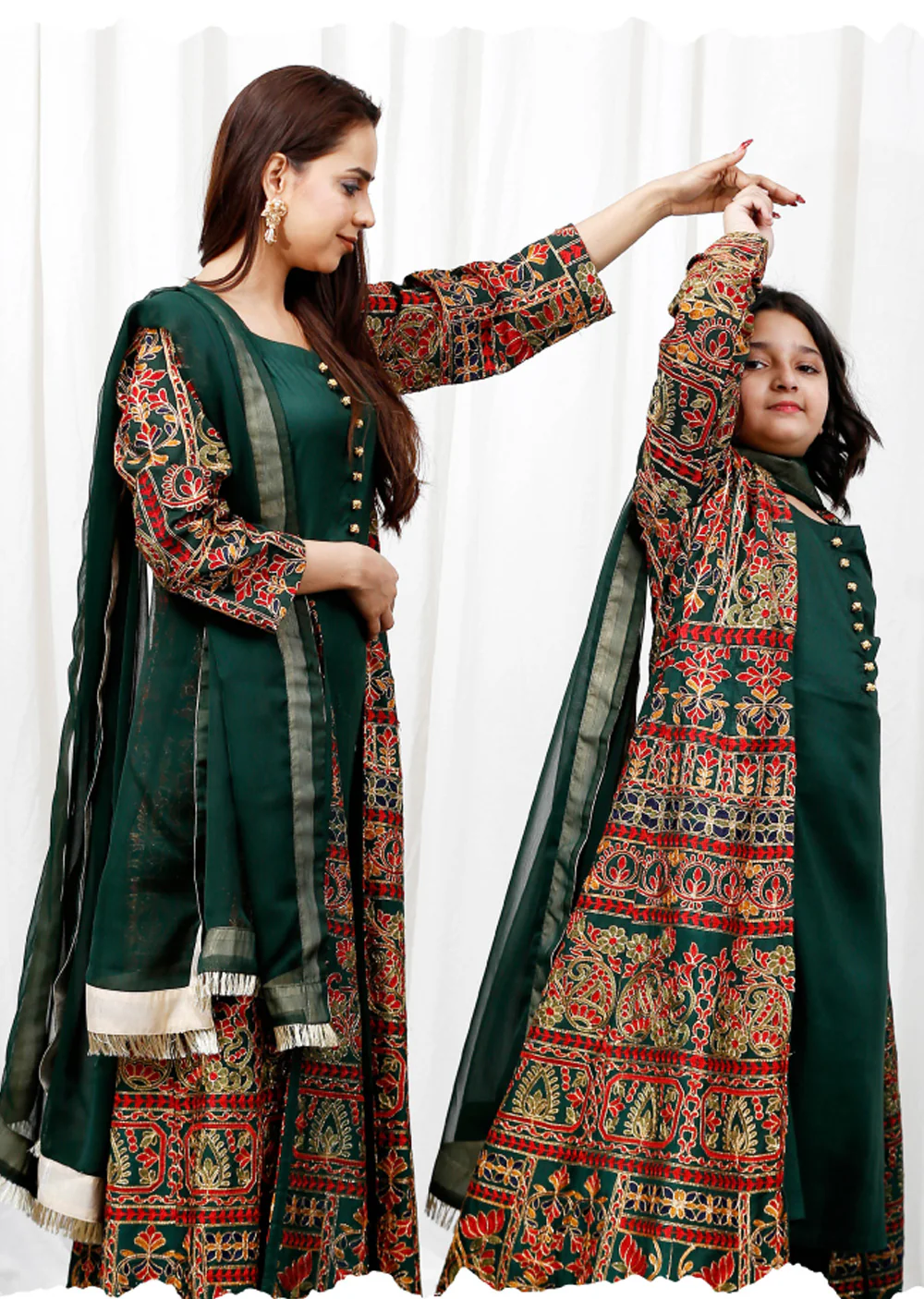 SFSH-02 - Readymade - Eid Ke Rang Mother & Daughter by Sofia Khas 2025 - Image 7
