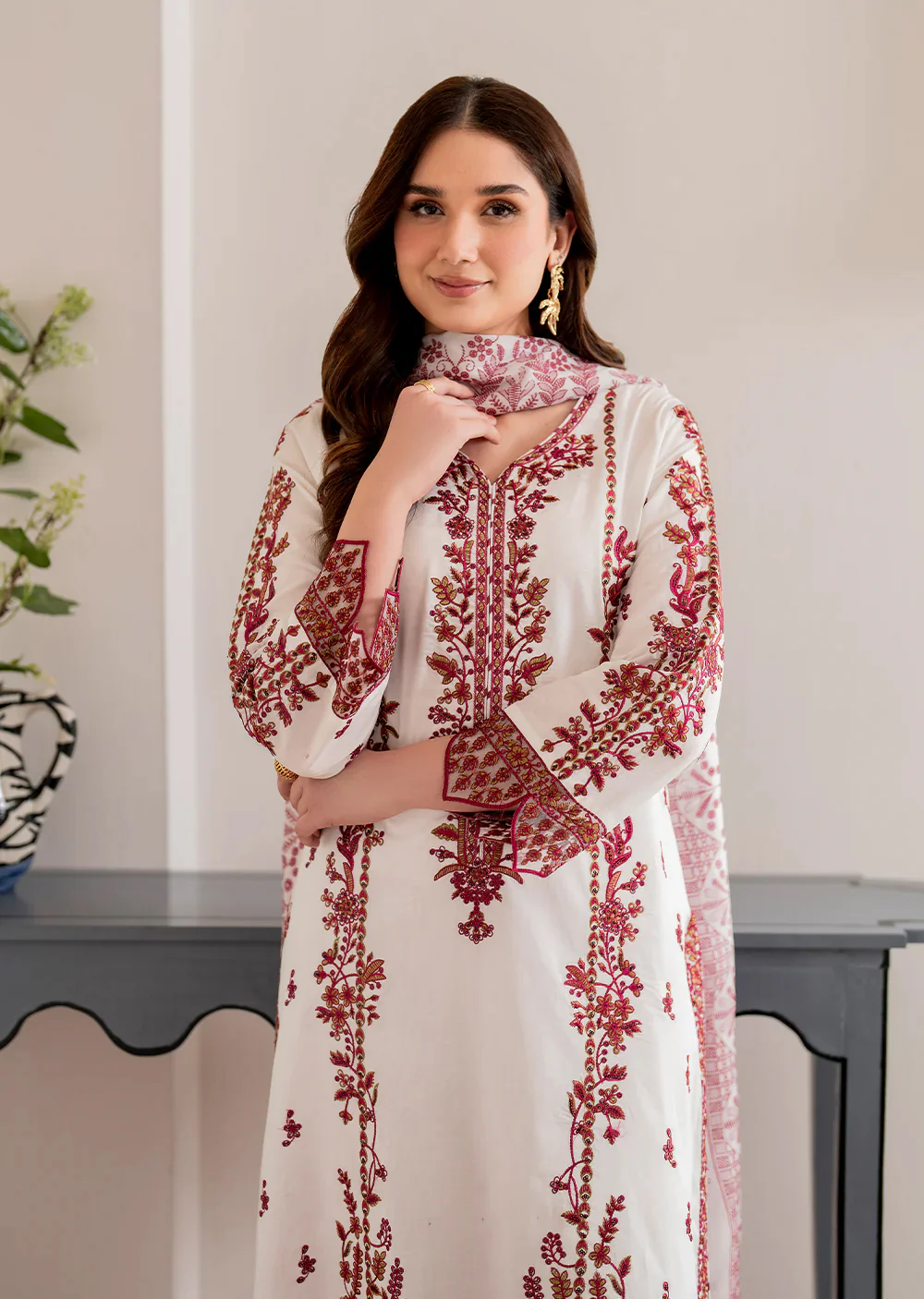 Sharjeena- Readymade 3 Piece Cotton Suit - Image 5