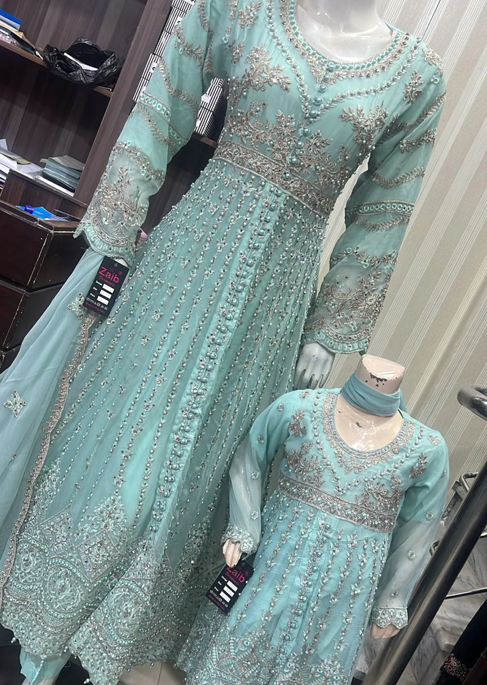Shaz1063 - Readymade - Chiffon - Mummy n Me Outfit - Image 5