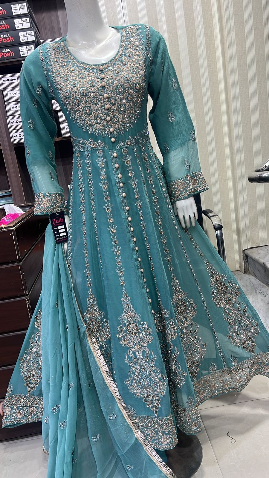 SHAZ1778 - Readymade - Chiffon - Mummy n Me Outfit - Image 23