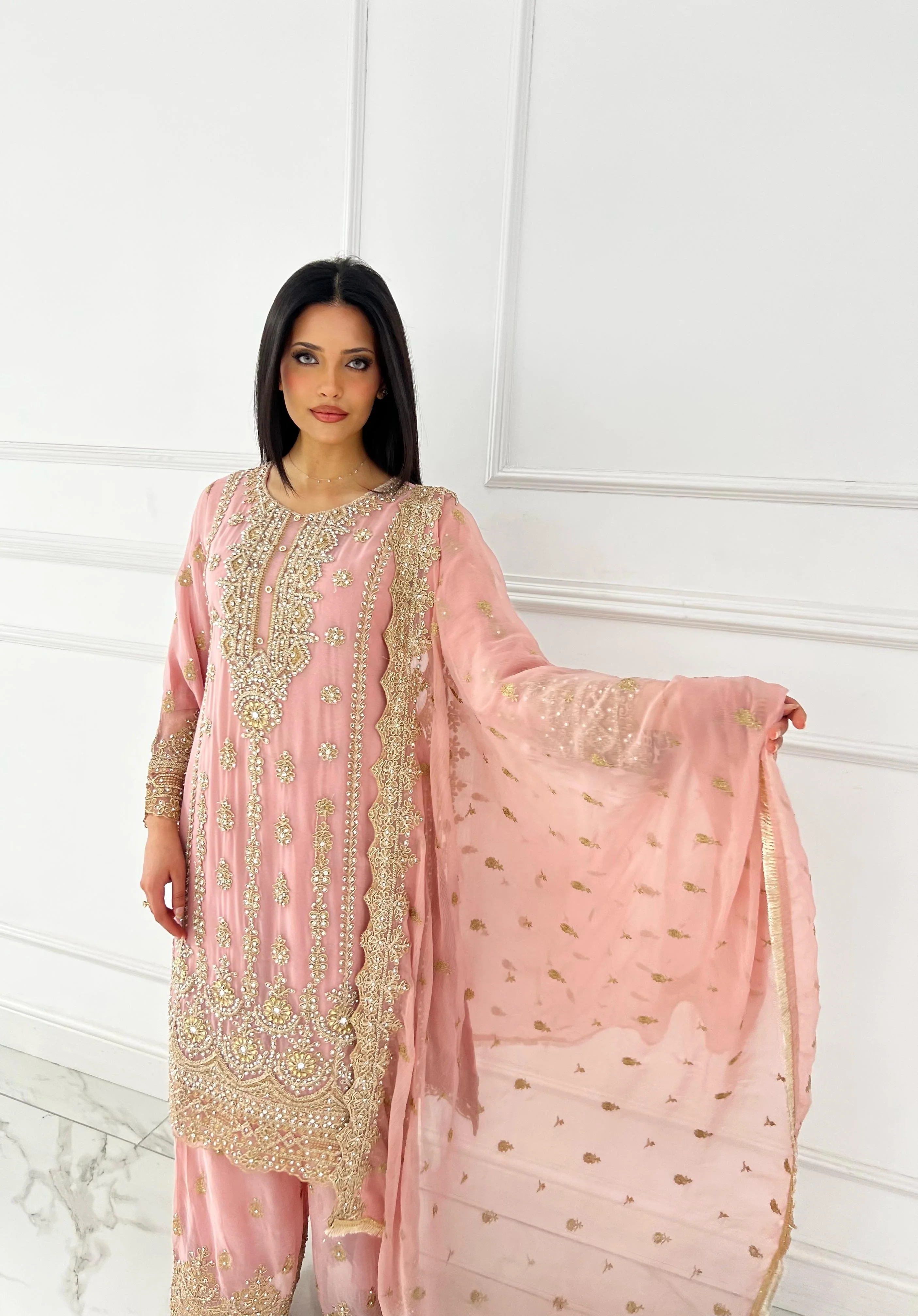 Shaz1801 - Readymade - Chiffon - Mummy n Me Outfit - Image 38