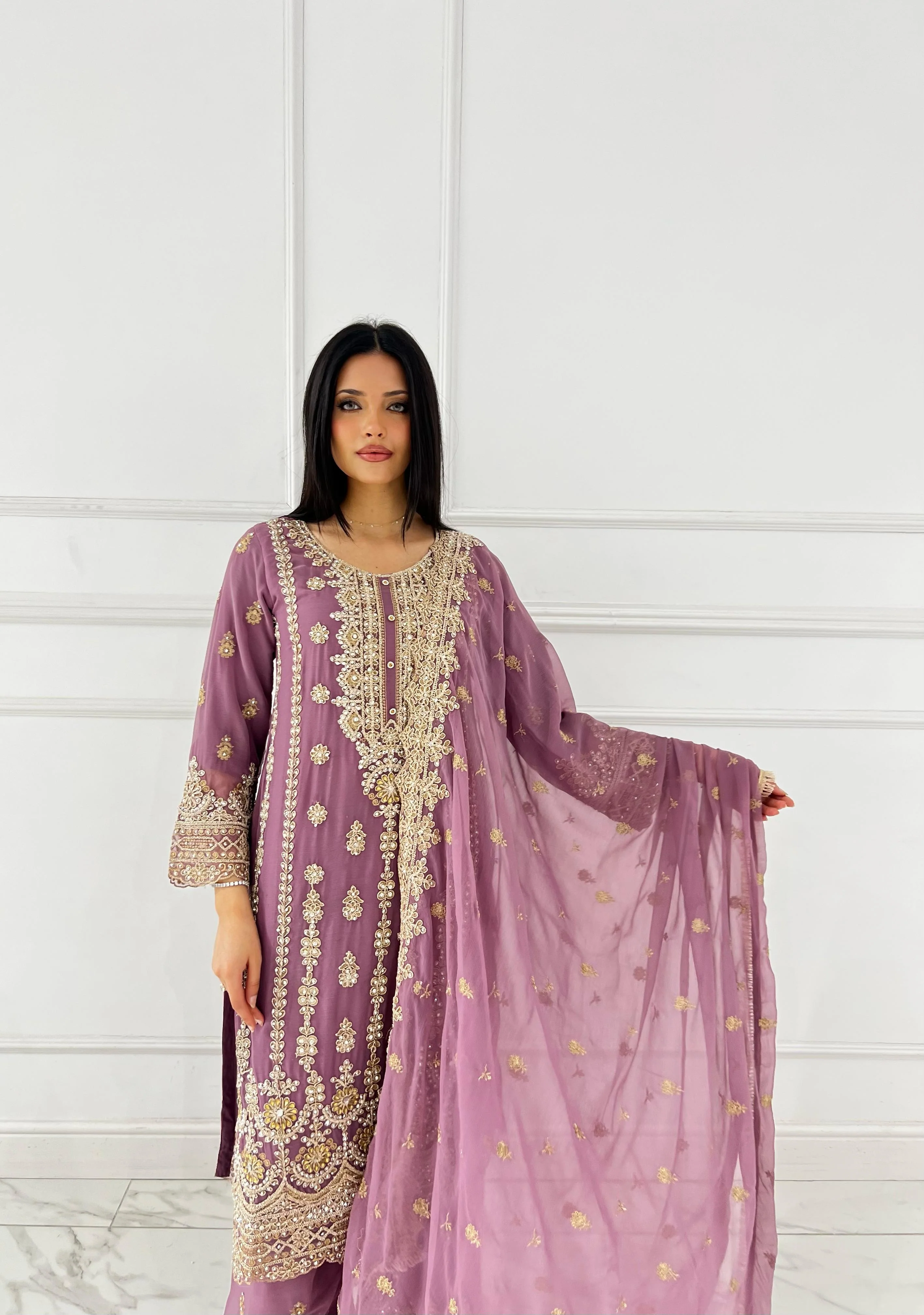 Shaz1801 - Readymade - Chiffon - Mummy n Me Outfit - Image 8