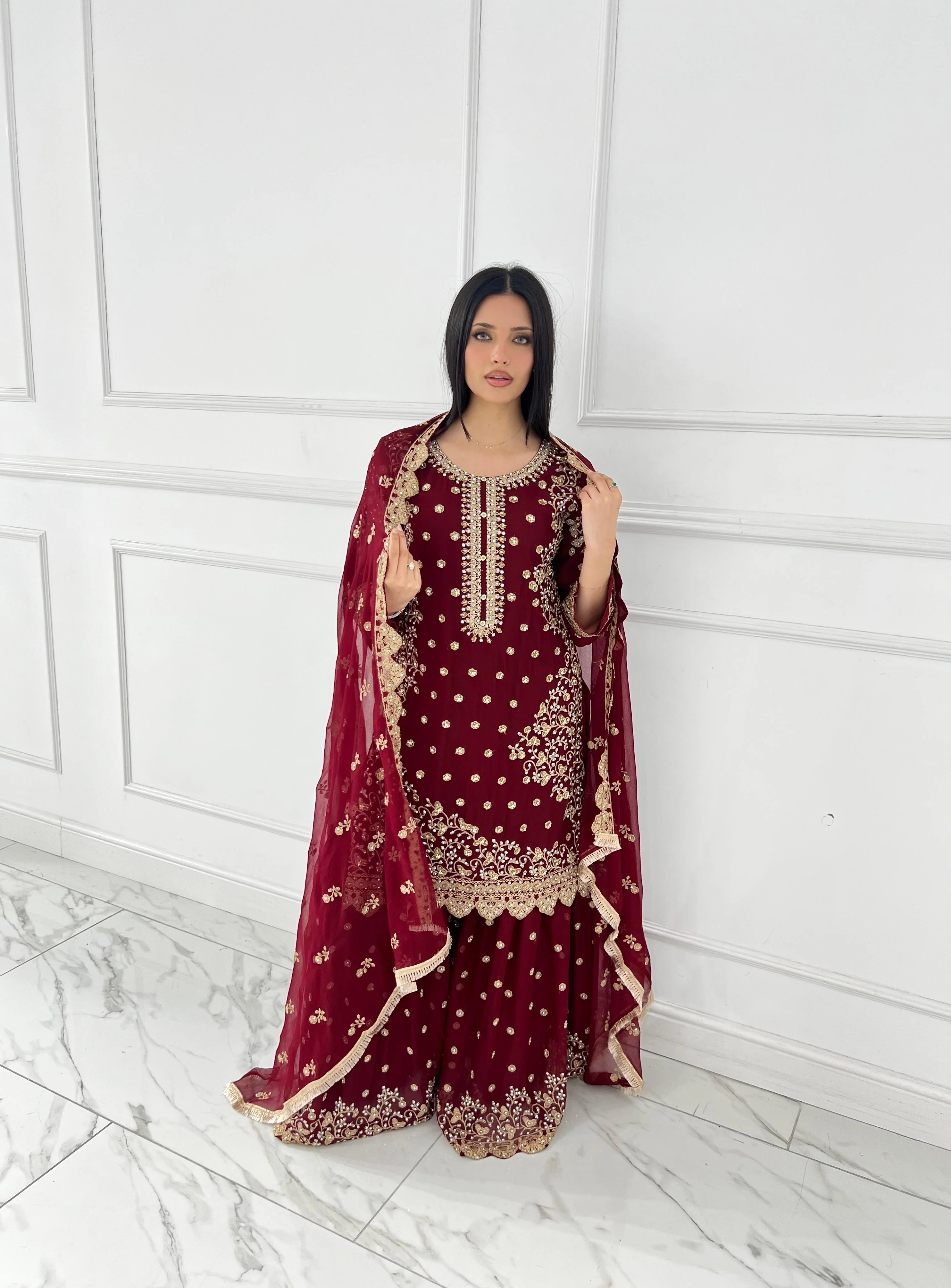 Shaz1817 - Readymade - Chiffon - Mummy n Me Outfit - Image 9