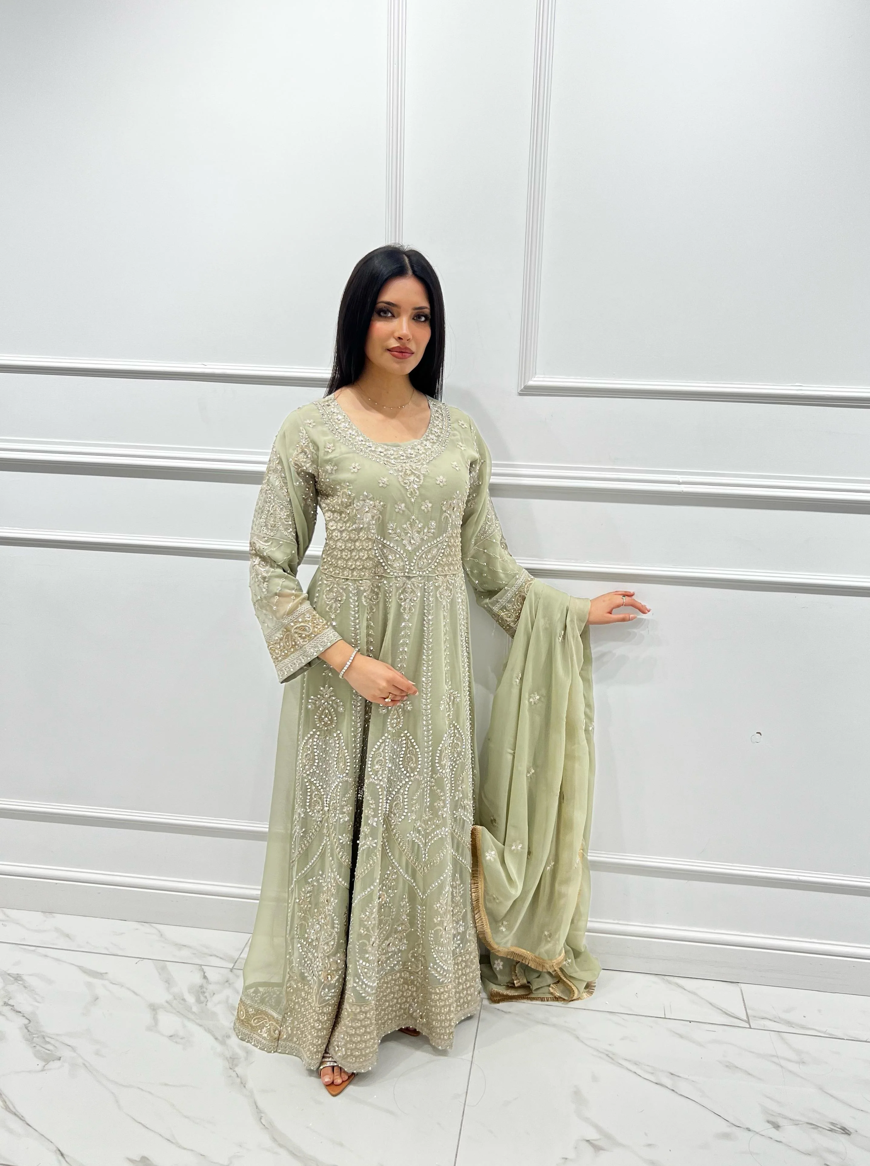 Shaz1835 - Readymade - Chiffon - Mummy n Me Outfit - Image 12
