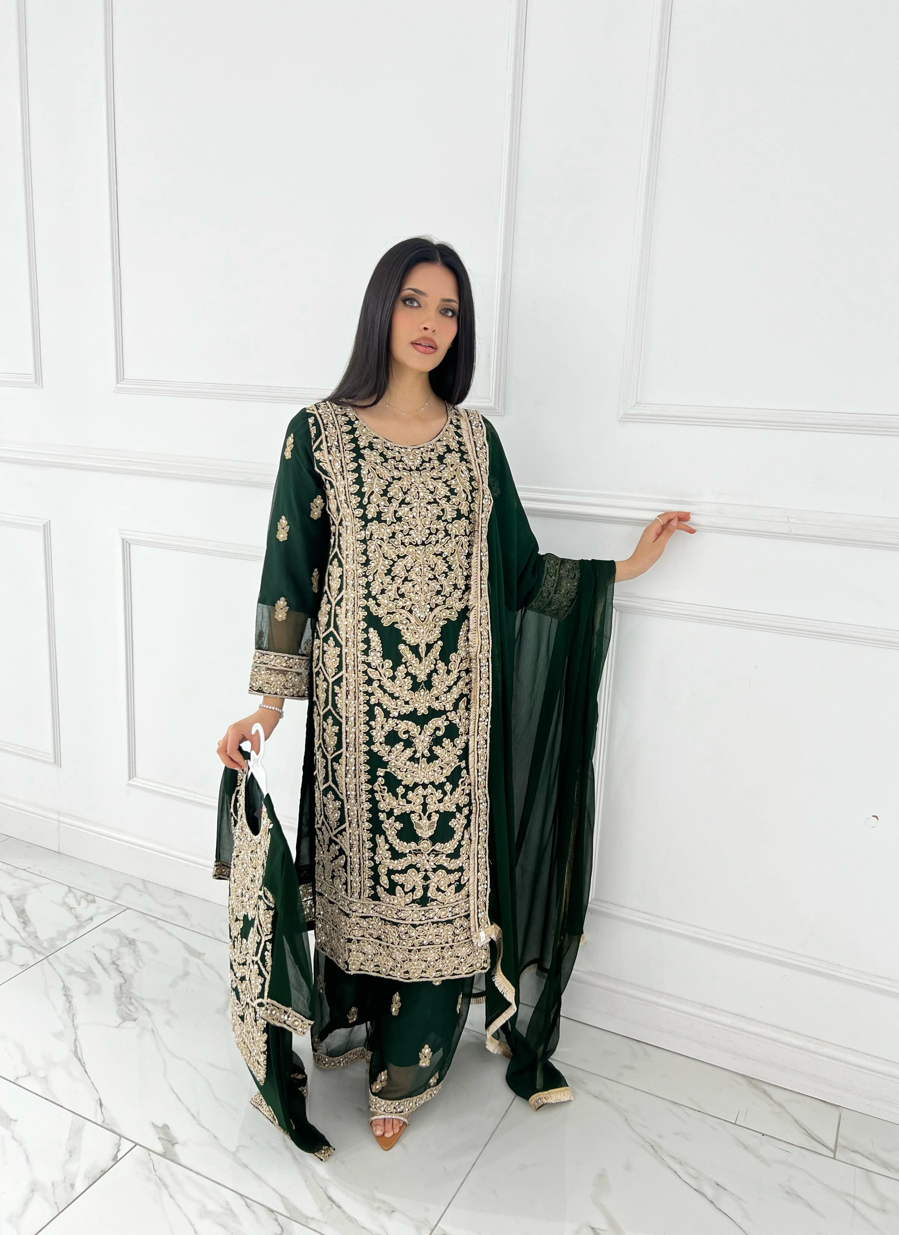 Shaz1844 - Readymade - Chiffon - Mummy n Me Outfit - Image 18