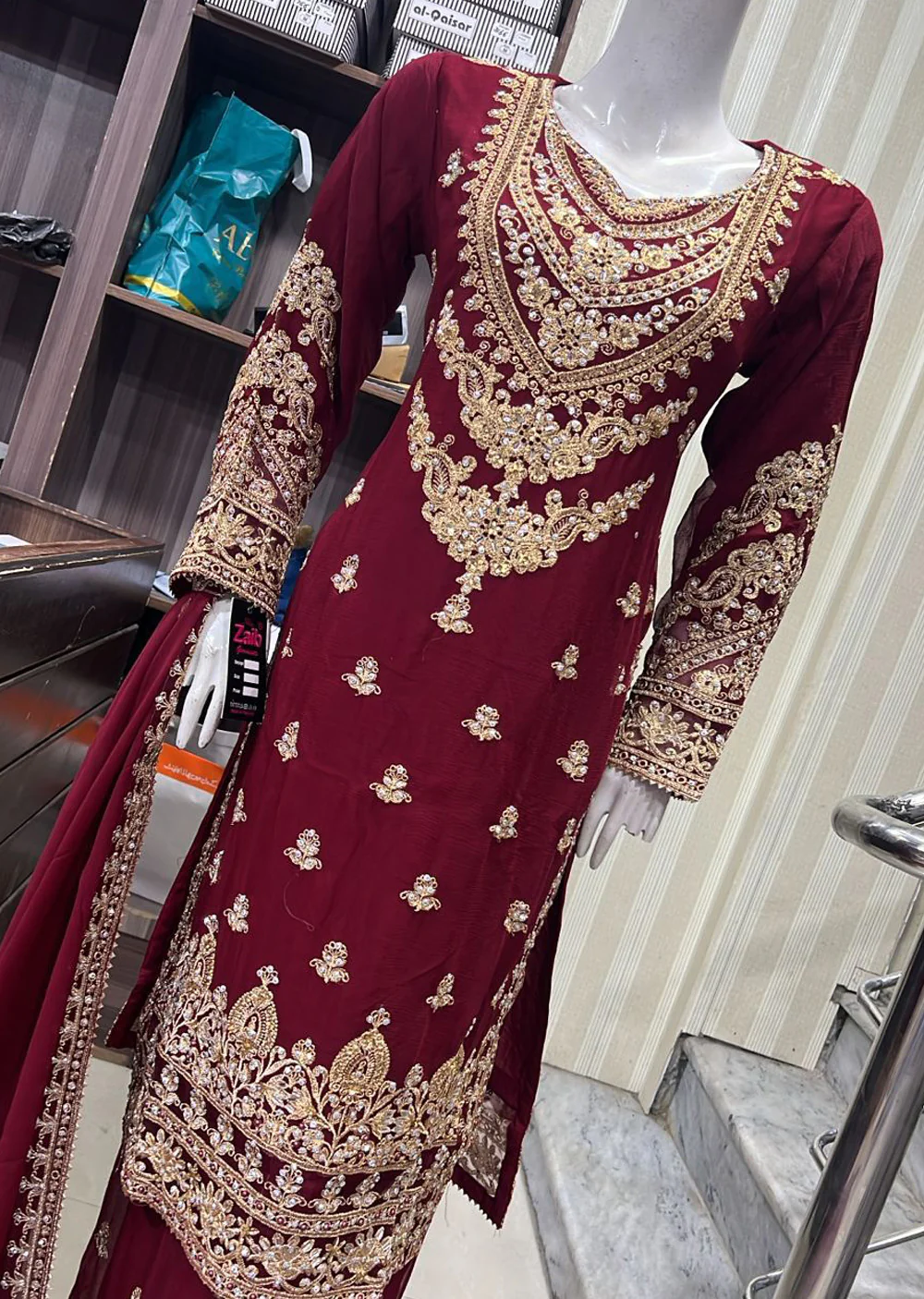 Shaz1901 - Readymade Chiffon Suit - Image 12
