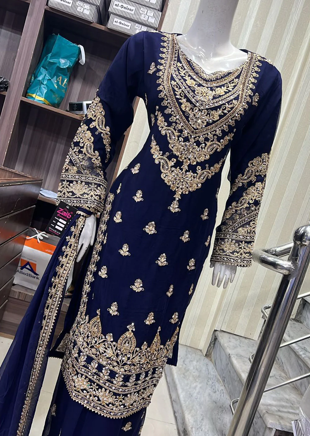 Shaz1901 - Readymade Chiffon Suit - Image 4