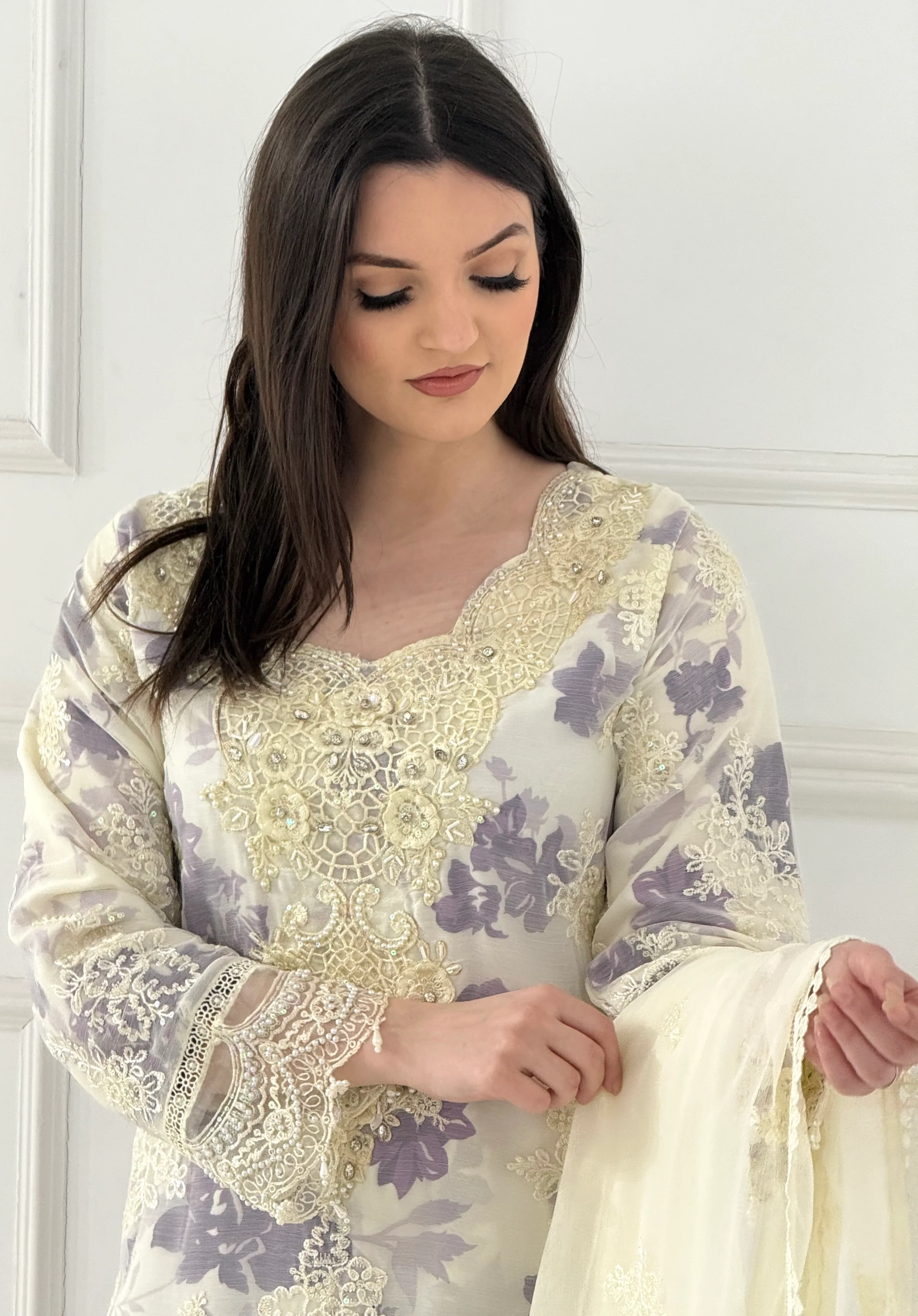 Shaz1913 - Readymade Chiffon Suit - Image 10