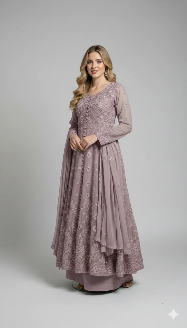 SHAZ1921 - Durrah - Chiffon Maxi Dress - Image 5