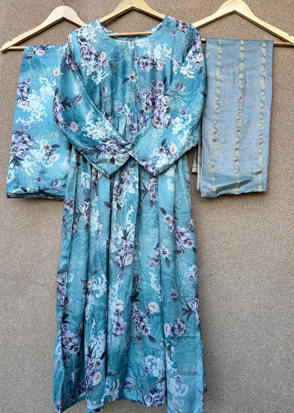 SLMPR-07 - Skyblue - Readymade - High Quality Printed Suit 2025 - Image 5