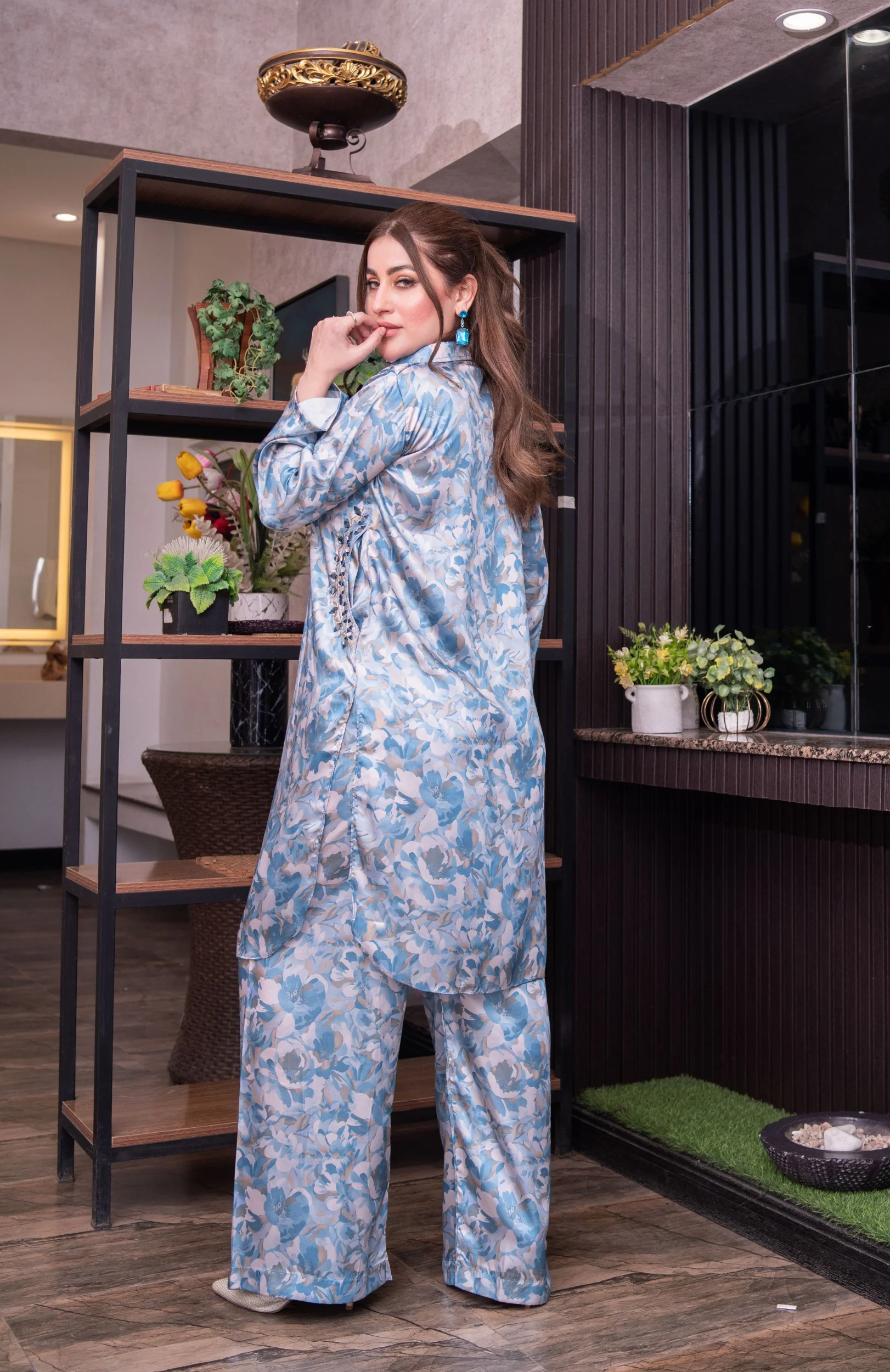 SMR3104- Readymade Silk 2 Piece Suit - Image 52