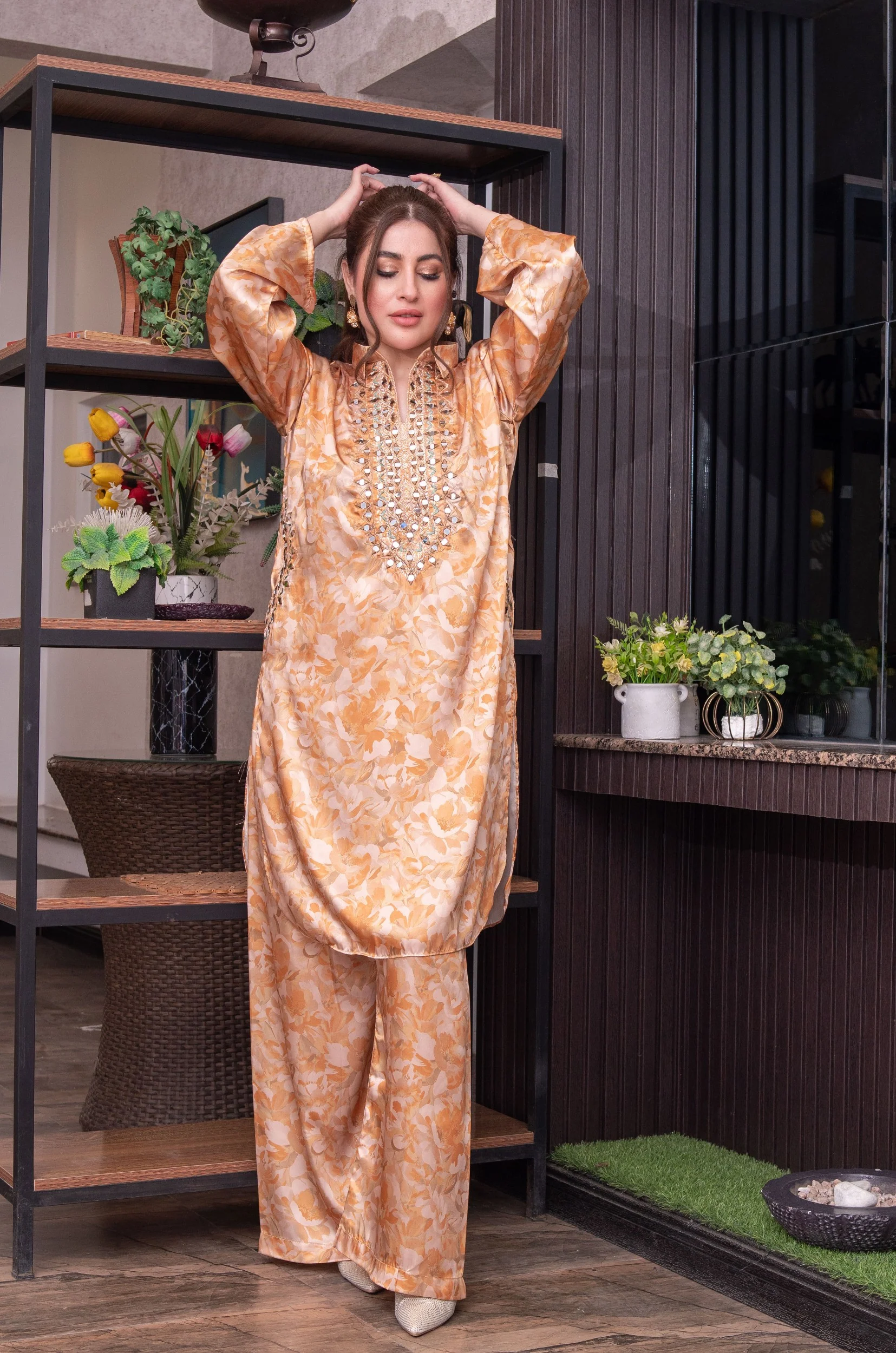SMR3104- Readymade Silk 2 Piece Suit - Image 65