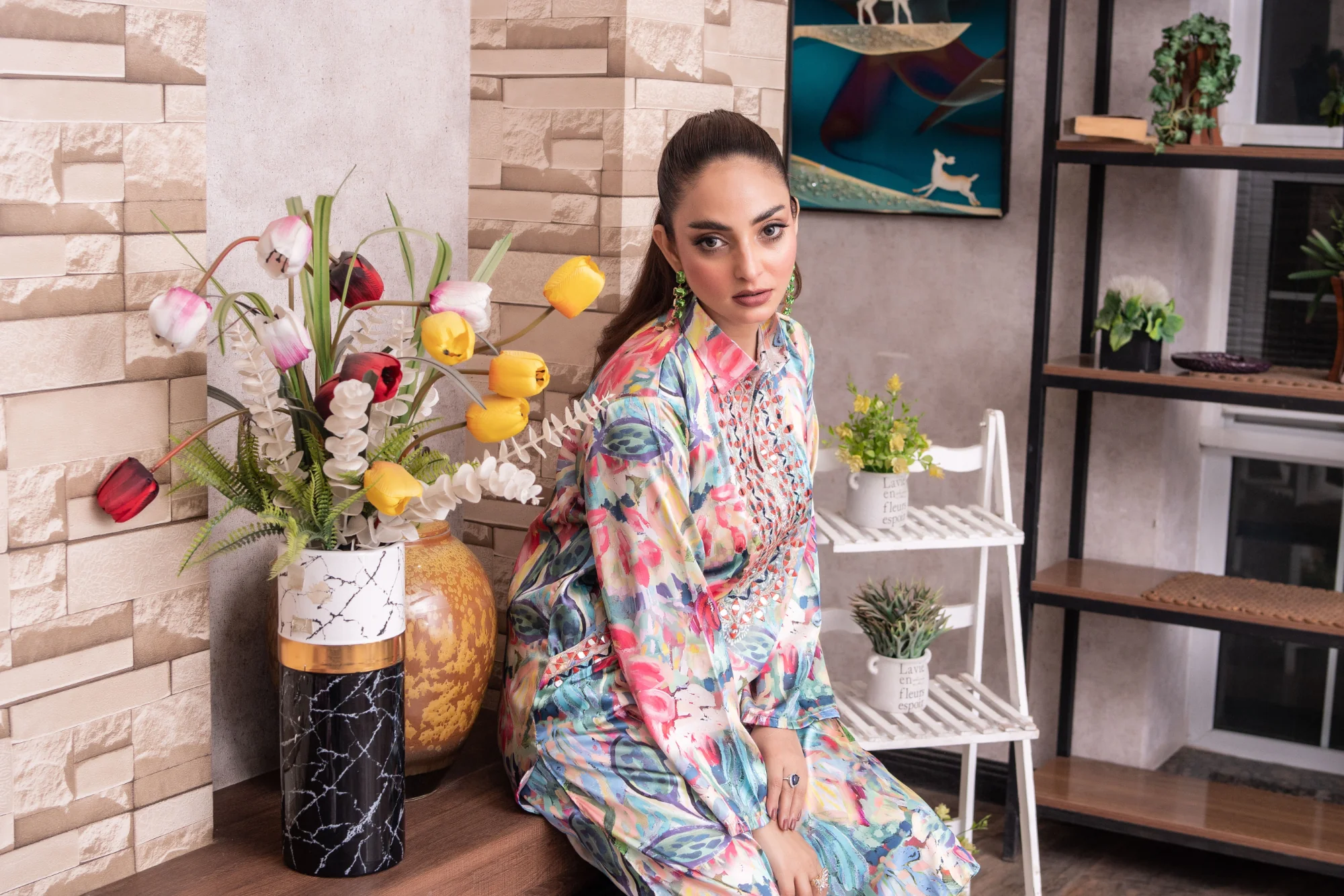 SMR3104- Readymade Silk 2 Piece Suit - Image 76