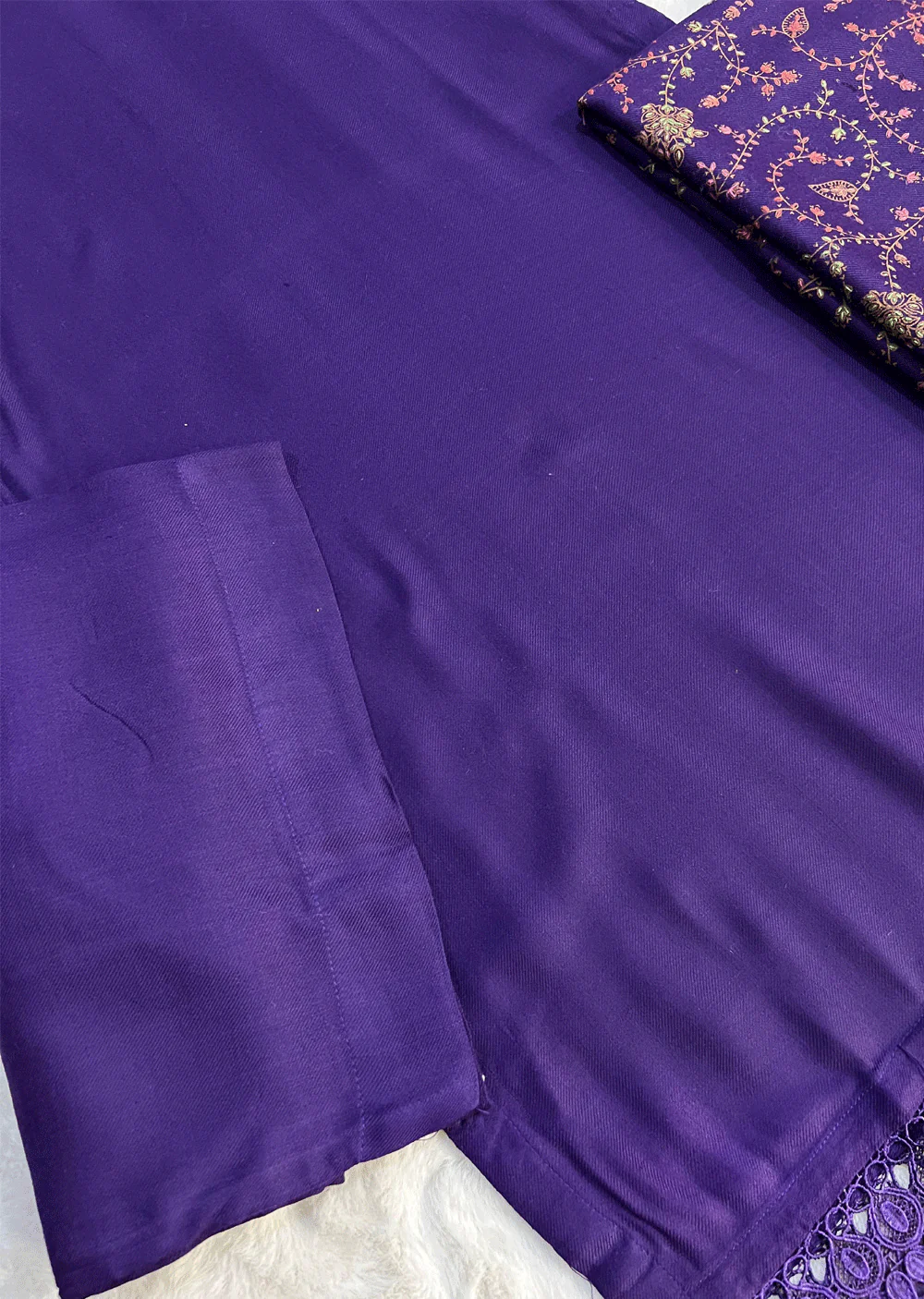 SMR3112- Purple wool winter suit Suit - Image 4