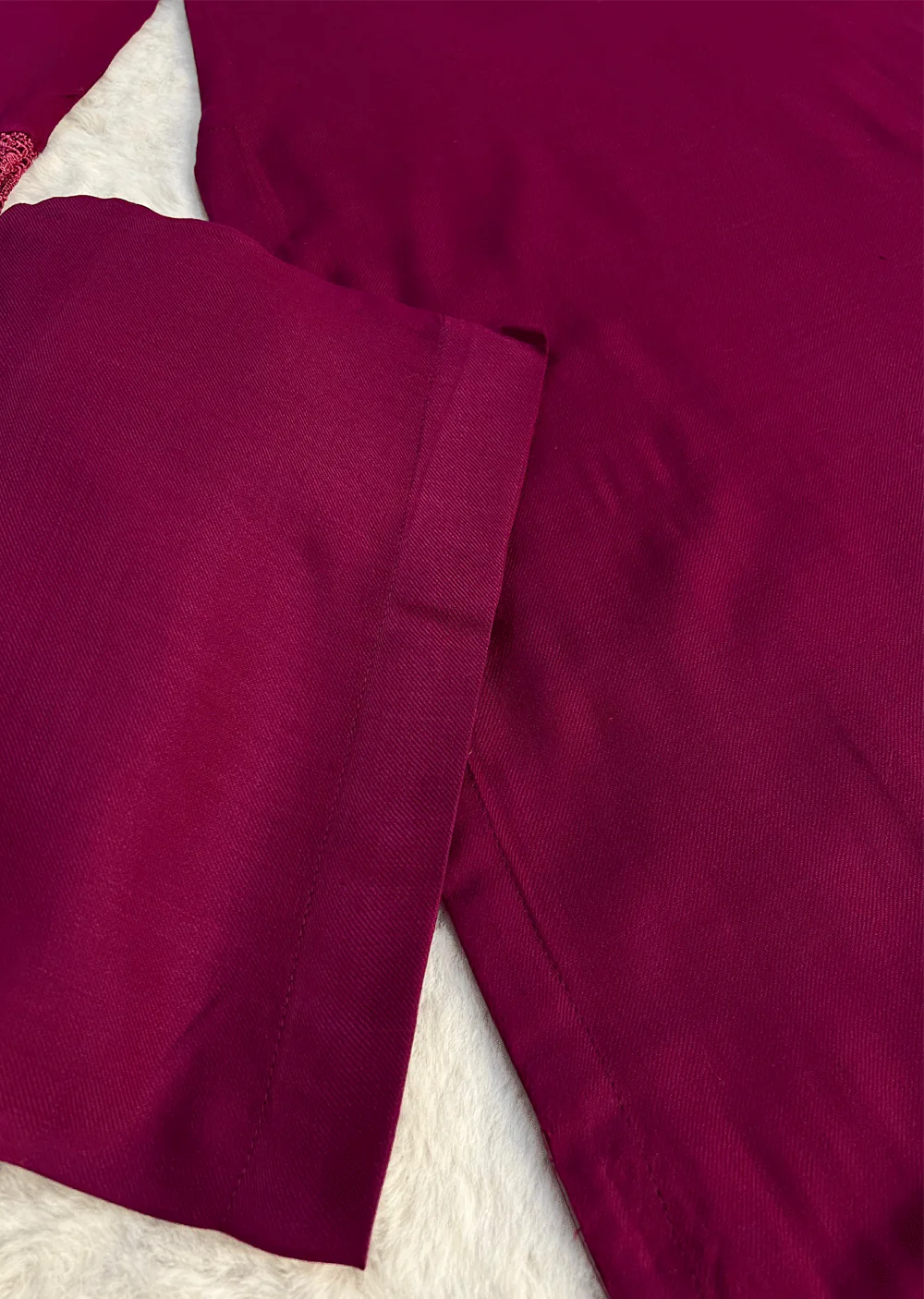 SMR3113- Magenta wool winter suit Suit - Image 3