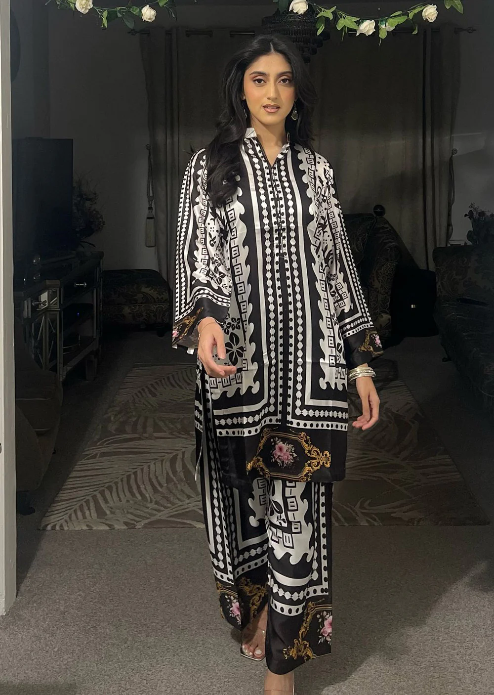 SMRF-01 - BRN/WHT - Readymade - Silk Suit 2025 - Image 13