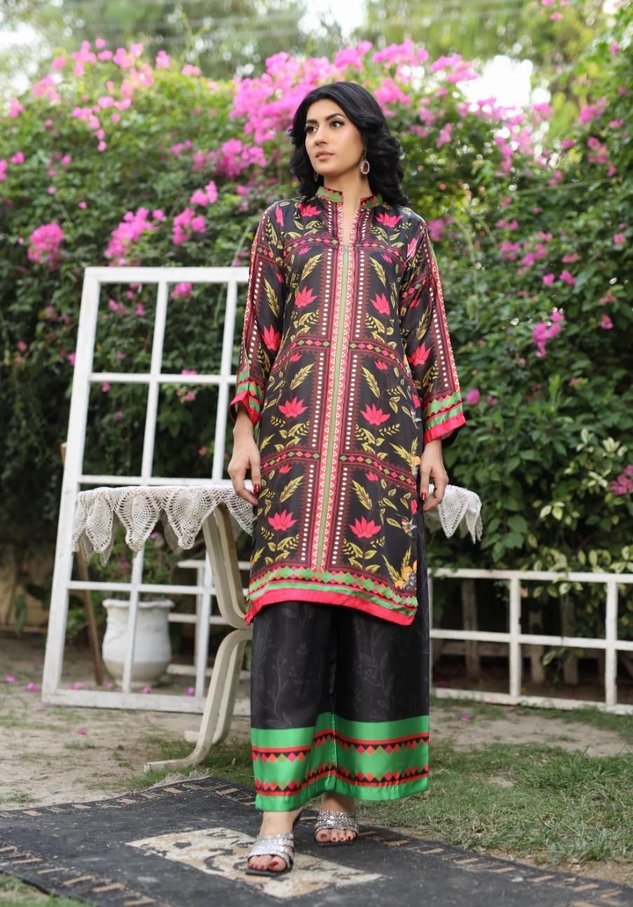 SMRF-06 - Black - Readymade - Silk Suit 2025 - Image 2