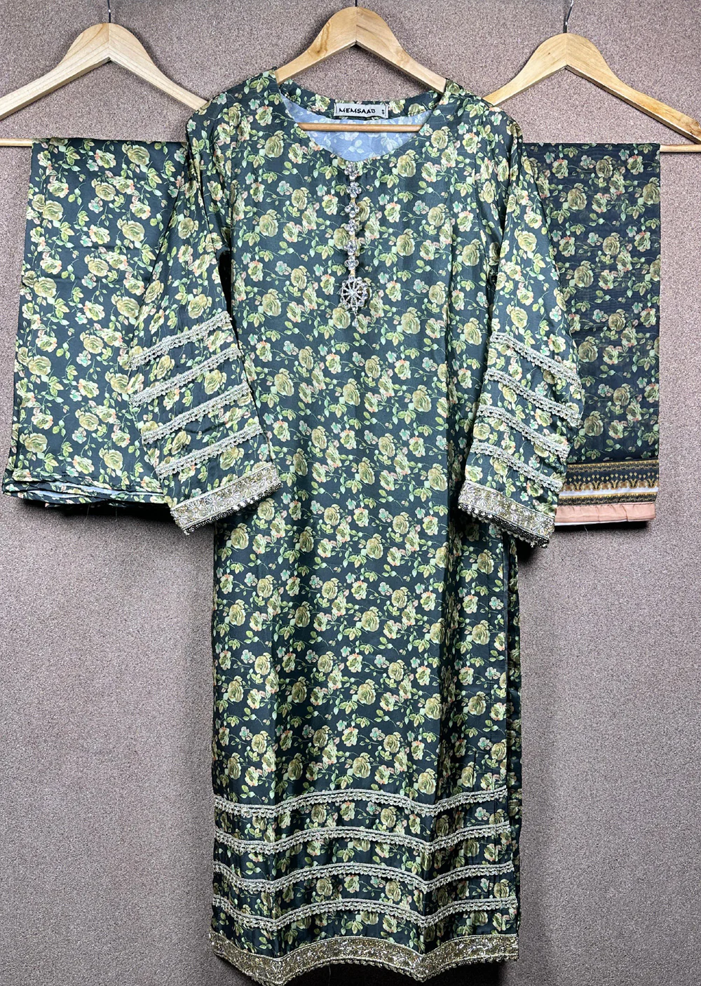 SMRPT-02 - Green - Winter Silk Suit 2025 - Image 5