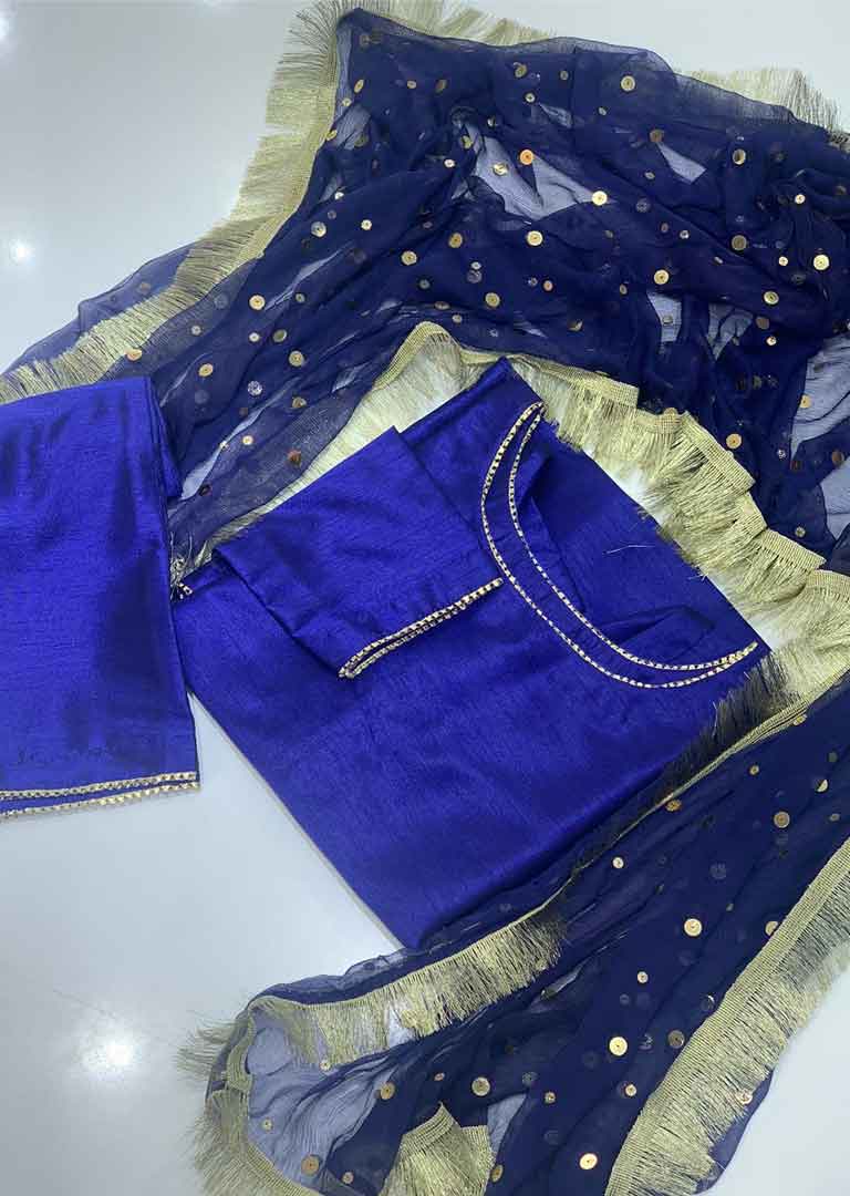 SRB105 - SADA BAKSH -Blue Sehrish.B Designer MUMMY N ME - Image 4
