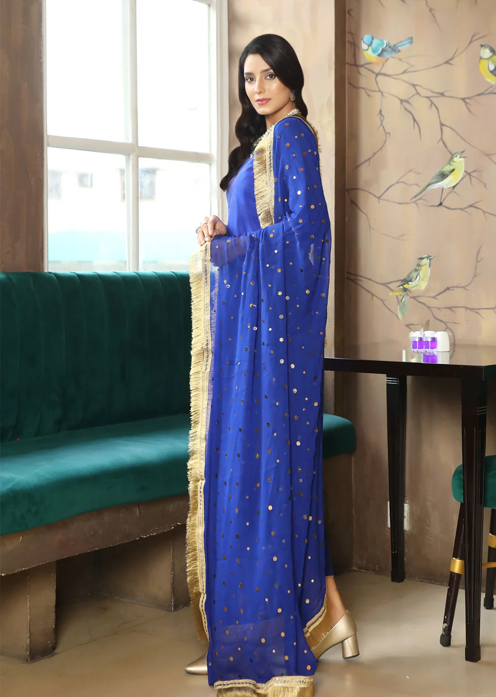 SRB105 - SADA BAKSH -Blue Sehrish.B Designer MUMMY N ME - Image 7