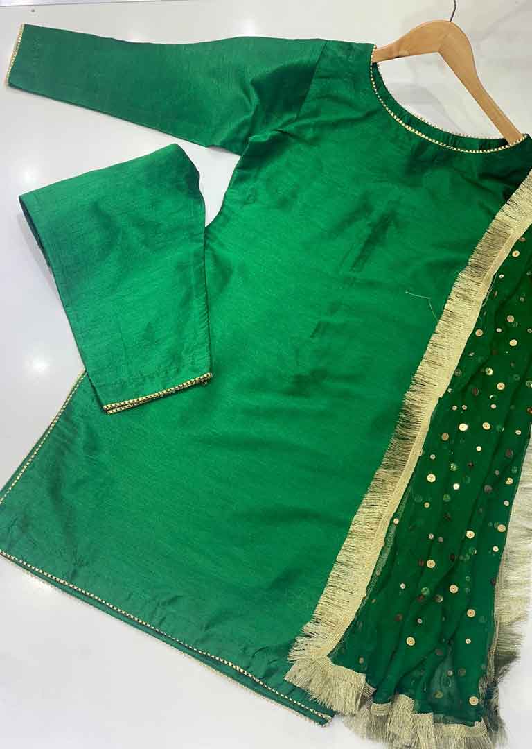SRB105 - SADA BAKSH -Green Sehrish.B Designer MUMMY N ME - Image 4