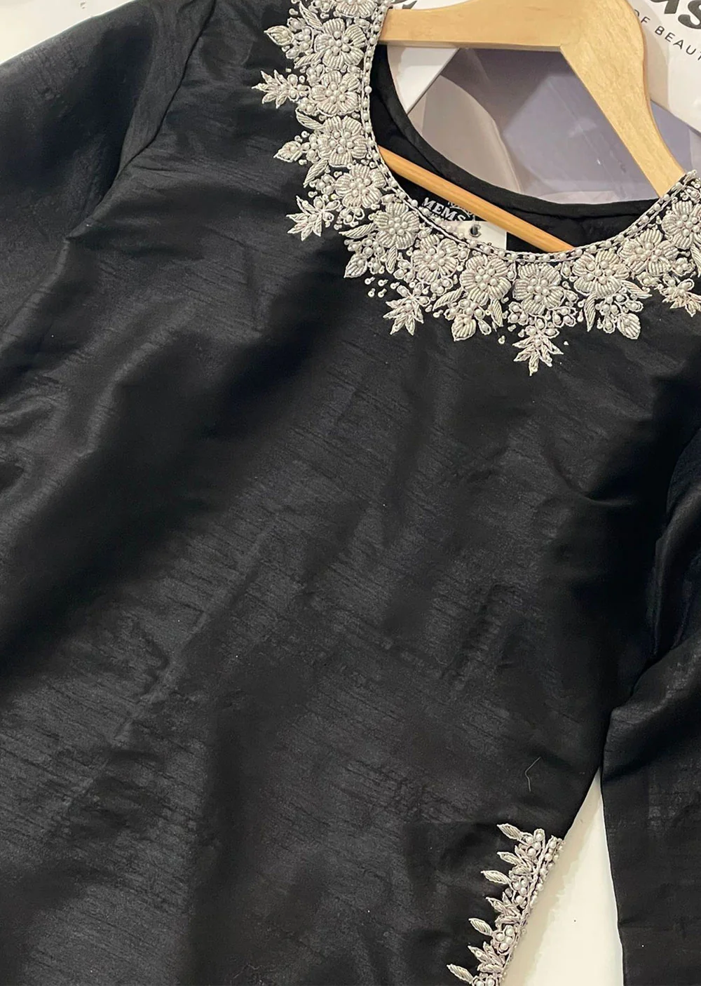 SRB110 - SADA BAHAR - Black Sehrish.B Designer Outfit - Image 5