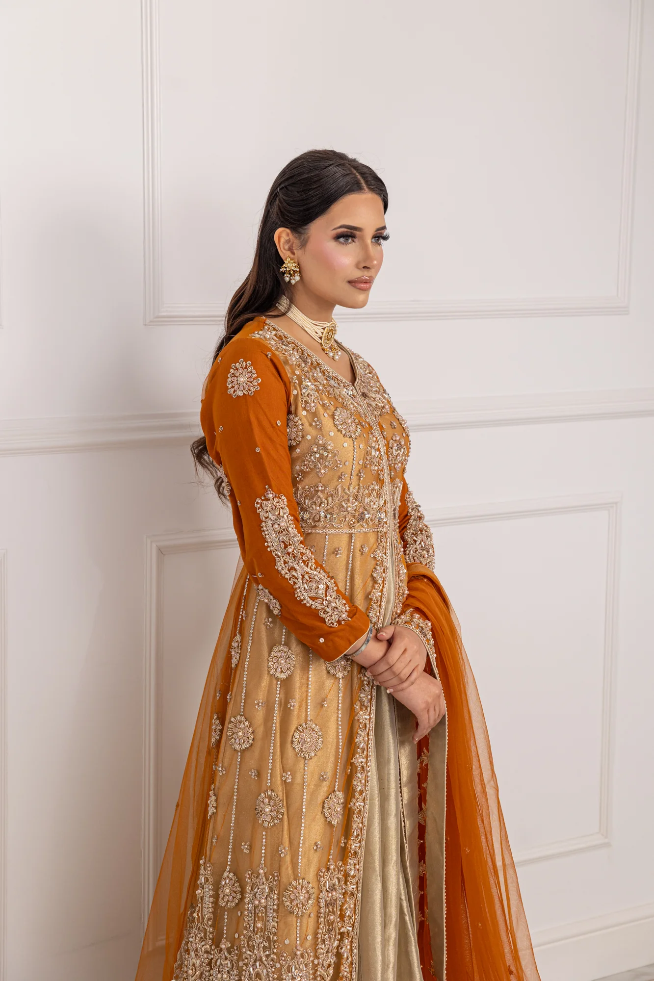 SRB1202 - Saima - Rust Sehrish.B Designer - Image 7