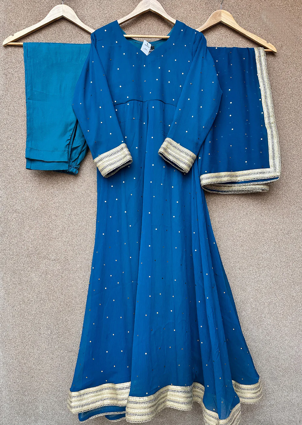 SRB1301 - Nayaab - Teal - Sehrish.B Designer - Image 12