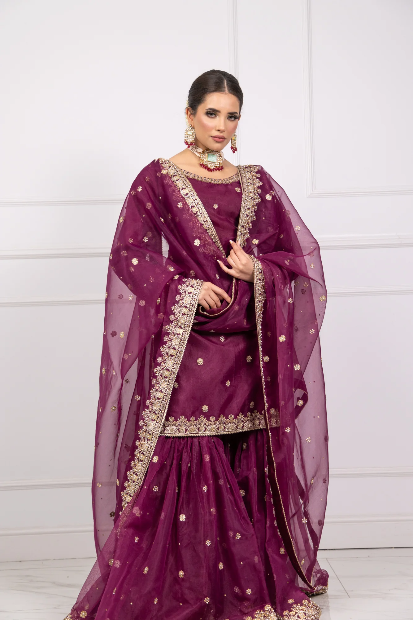 SRB1305 - Bano - Purple - Sehrish.B Designer - Image 4