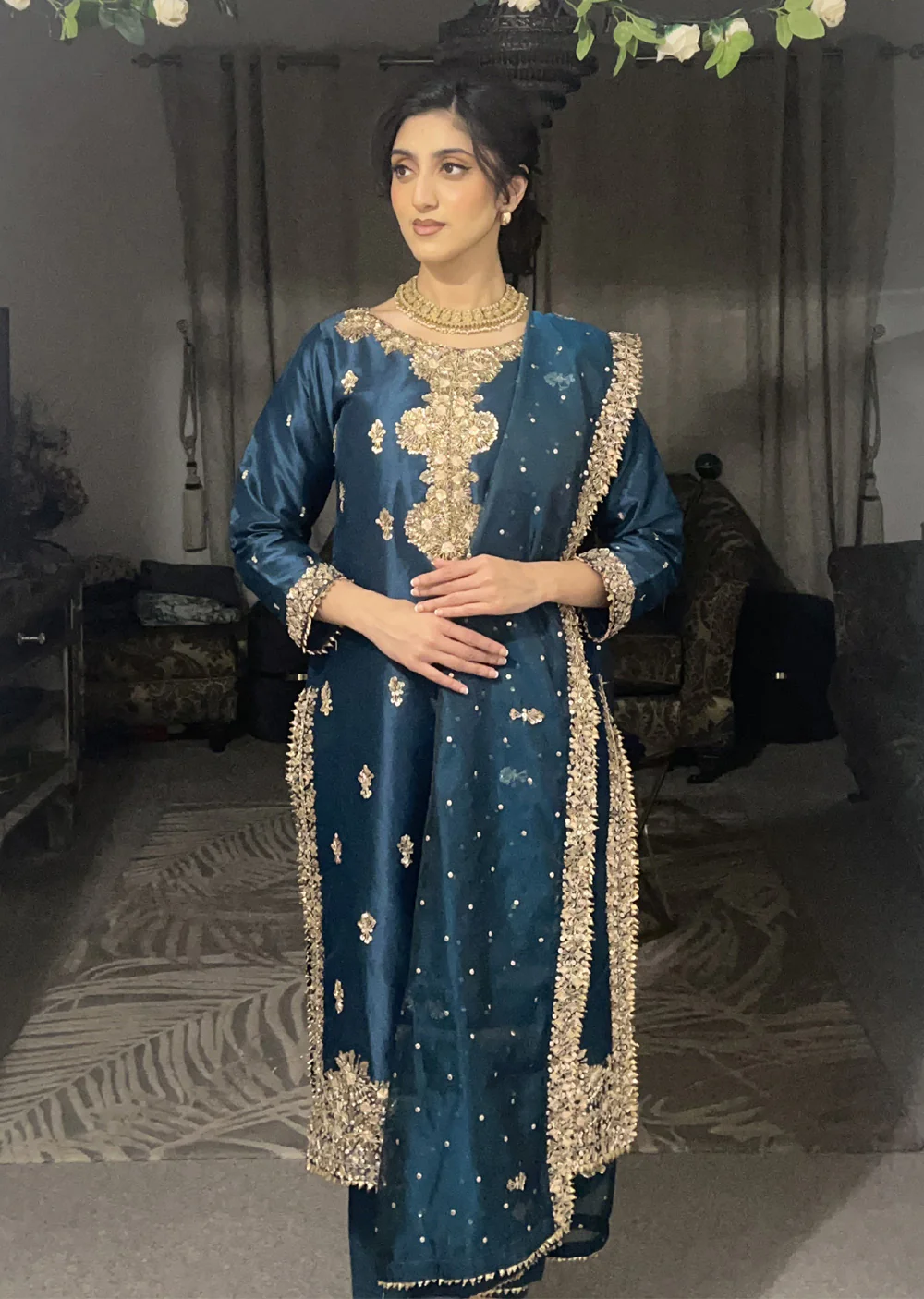 SRB1306 - Reem - Teal - Sehrish.B Designer - Image 9
