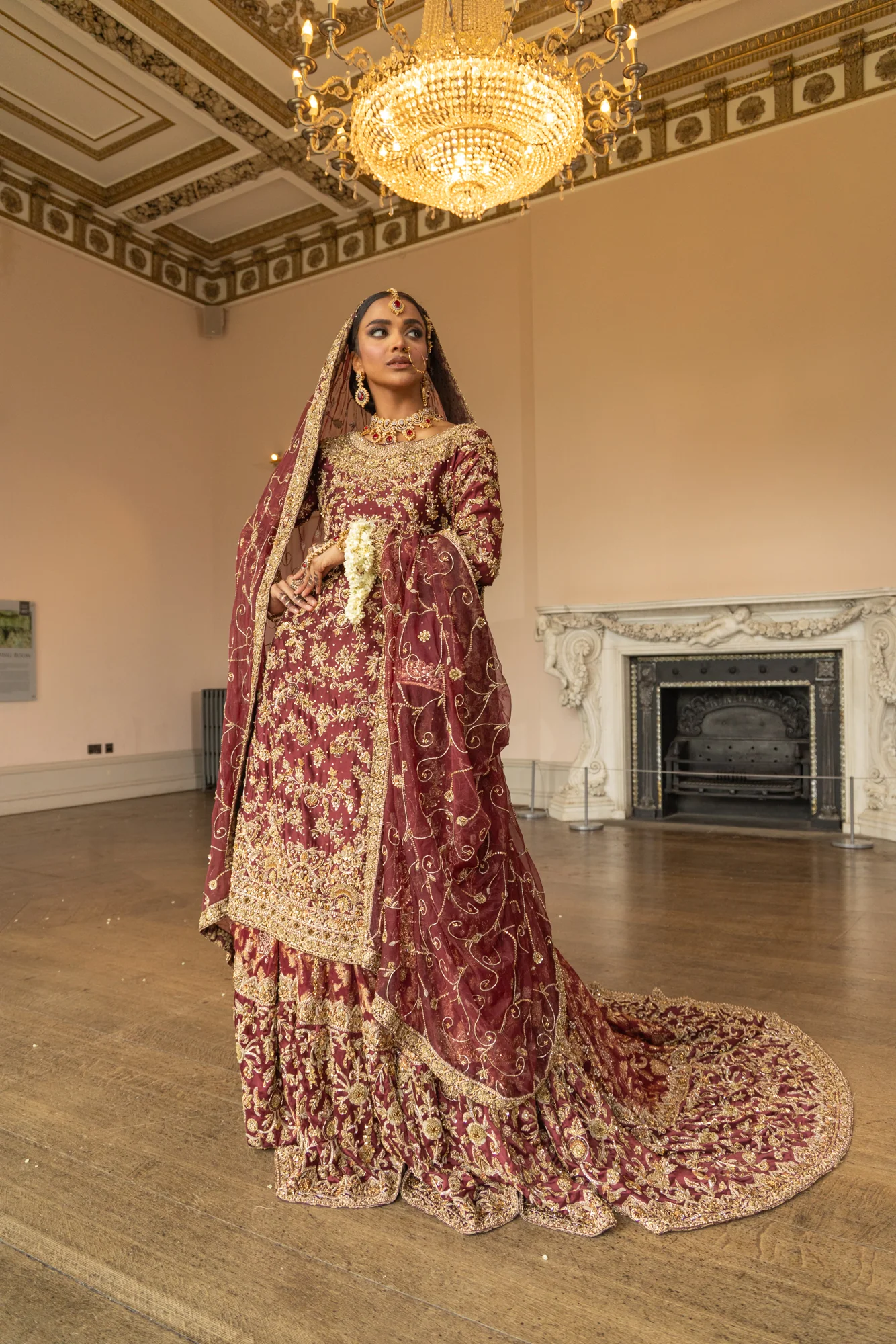 SRB2506 - Kiran Bridal Farshi Lengha - Image 3