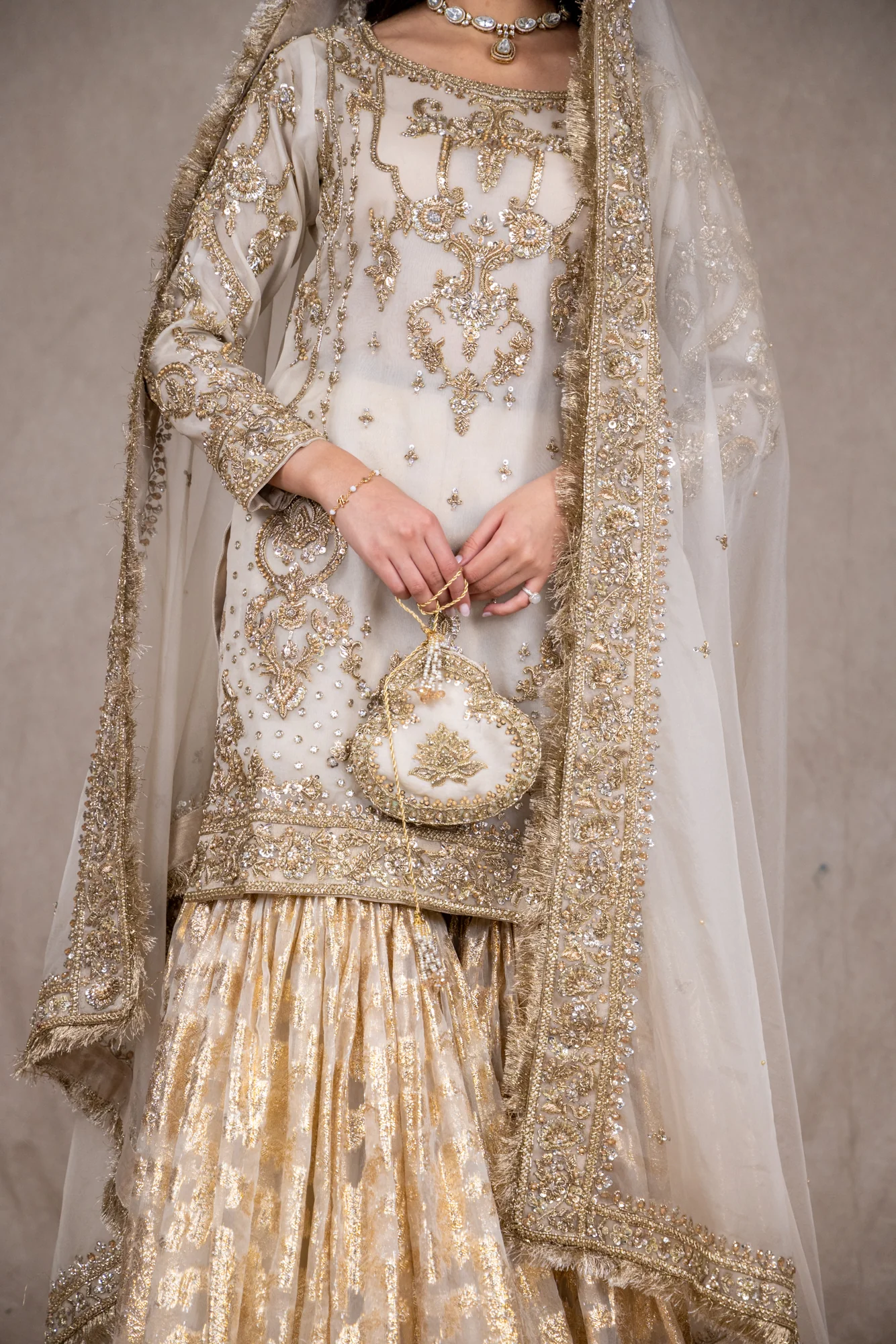 SRB2625 - Ivory -  Sehrish B Formals - Image 2
