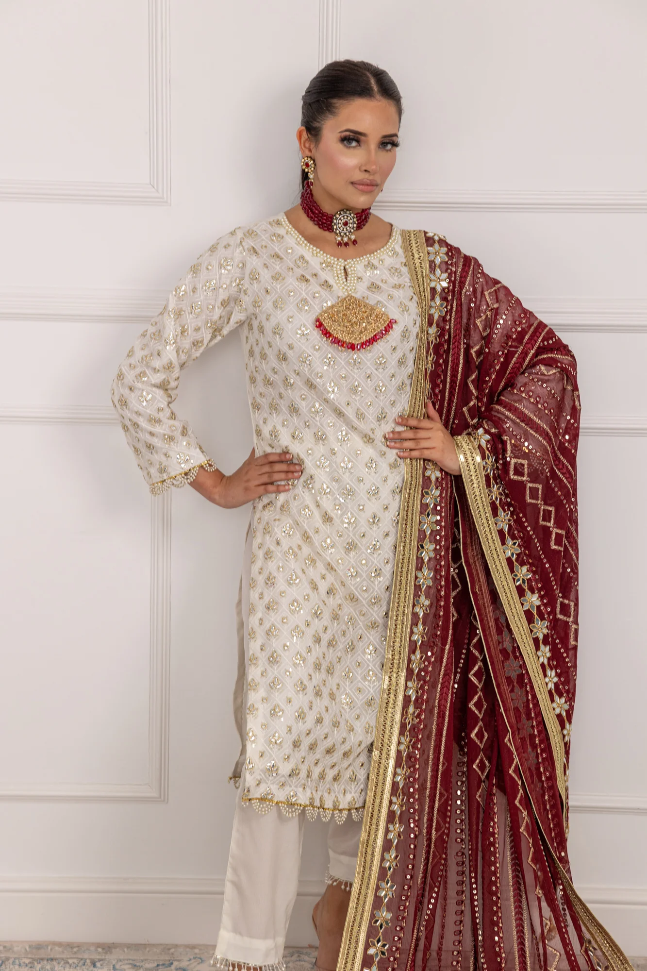 SRB913 Qavali - Designer Partywear Outfit - Image 2
