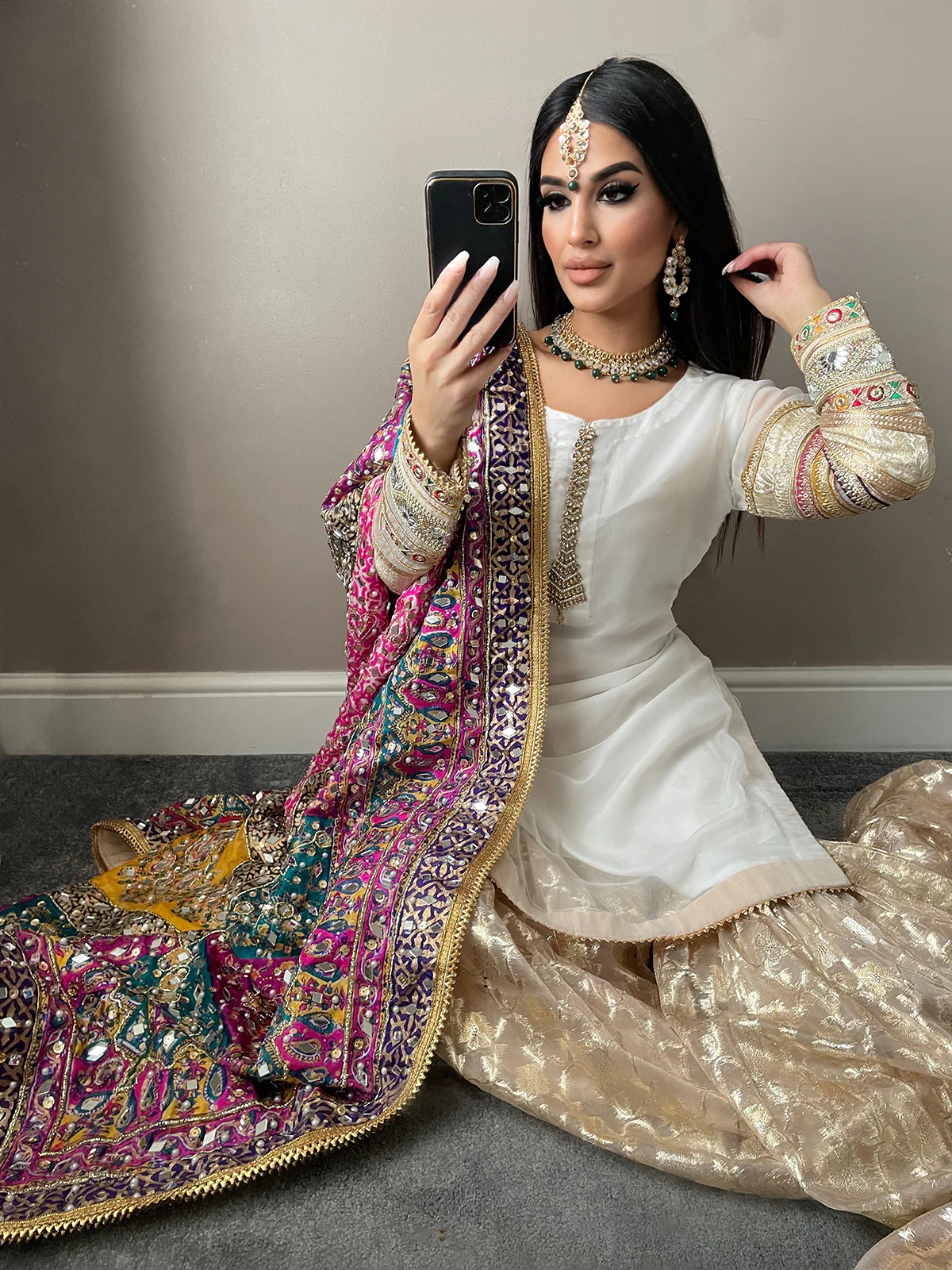 SRB9927 - KAJOL - Sehrish.B Designer (Shararah Version) - Image 4