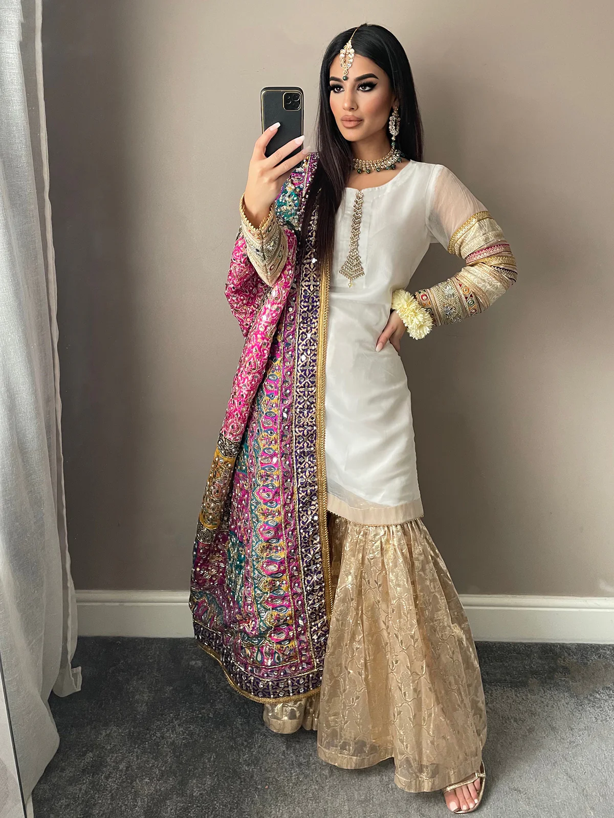 SRB9927 - KAJOL - Sehrish.B Designer (Shararah Version) - Image 5