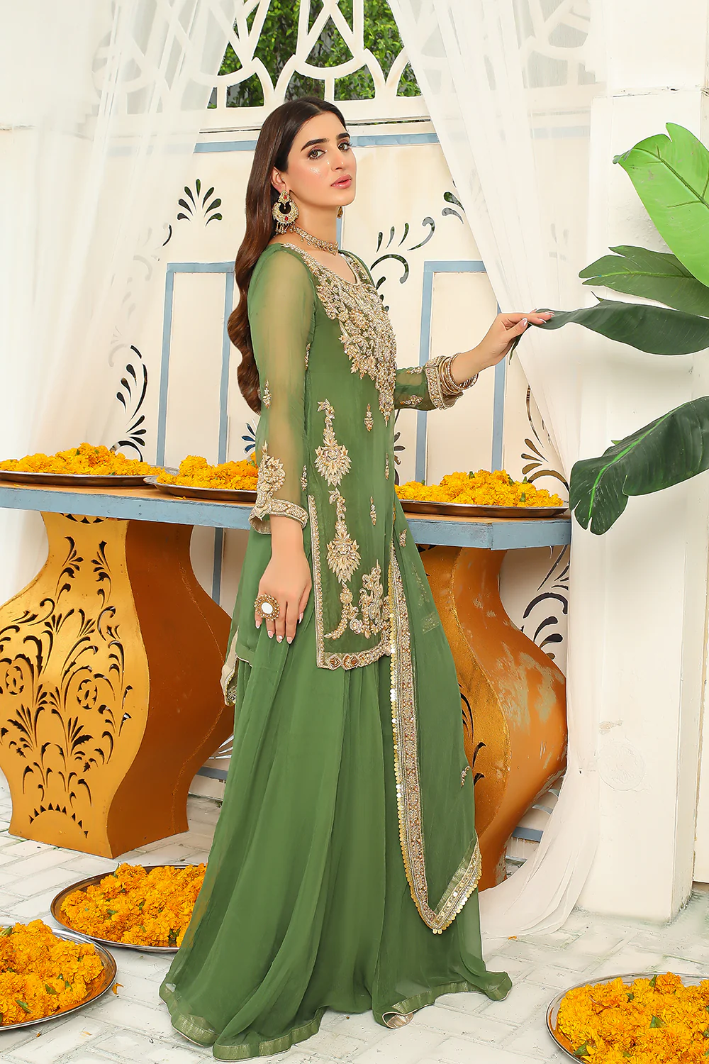 SRB9952 - Irada - Green Sehrish.B Designer - Image 4