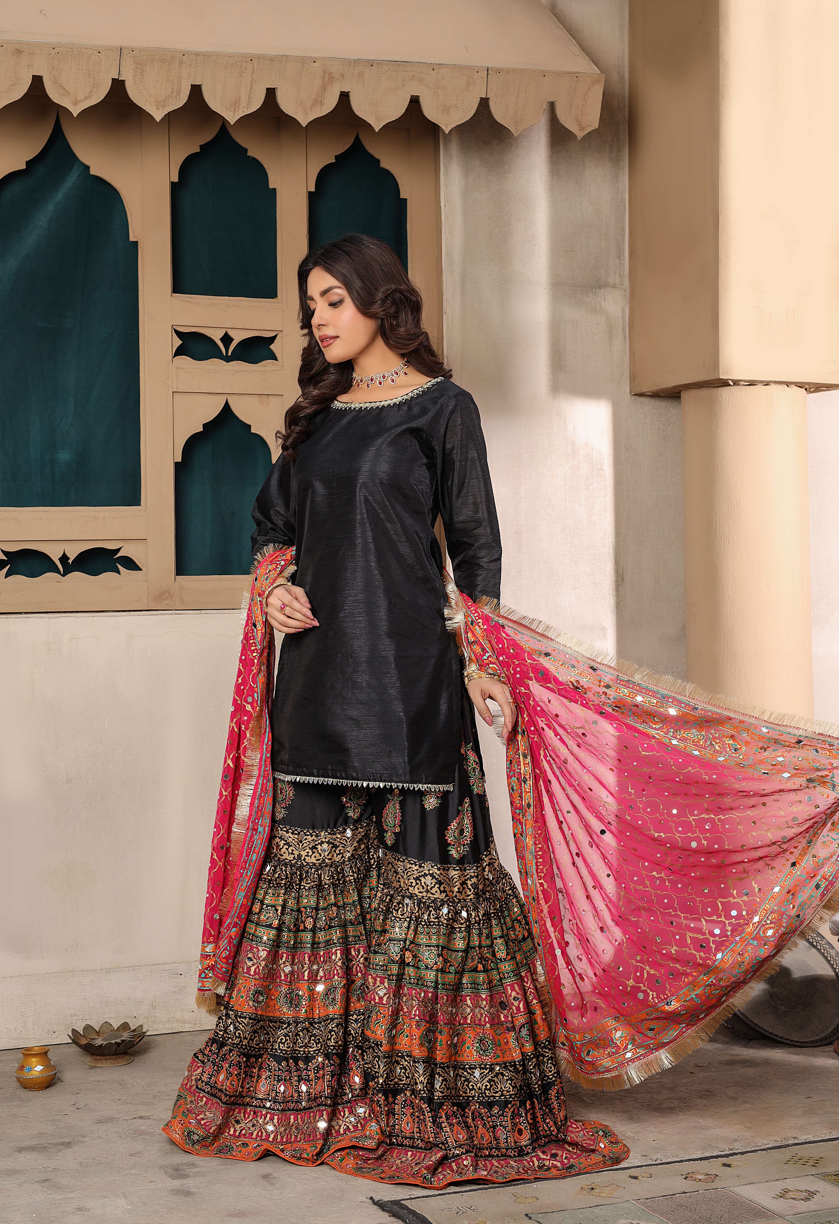SRB9961 - SABA - Sehrish.B Designer Mendhi Suit - Image 9