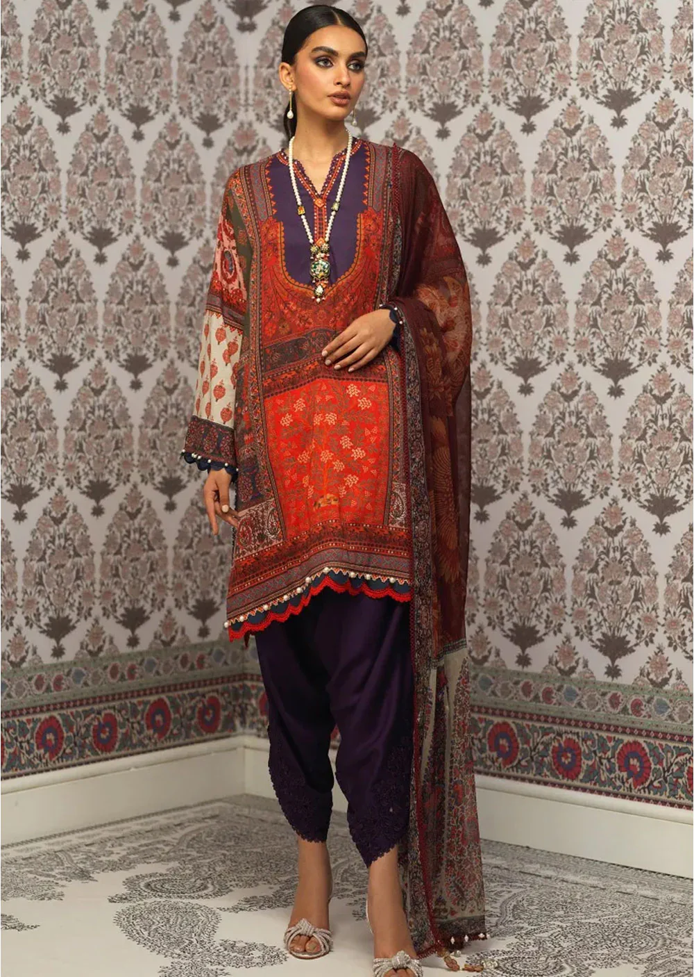 ES-01-A - Unstitched - Eid Collection by Sana Safinaz 2022